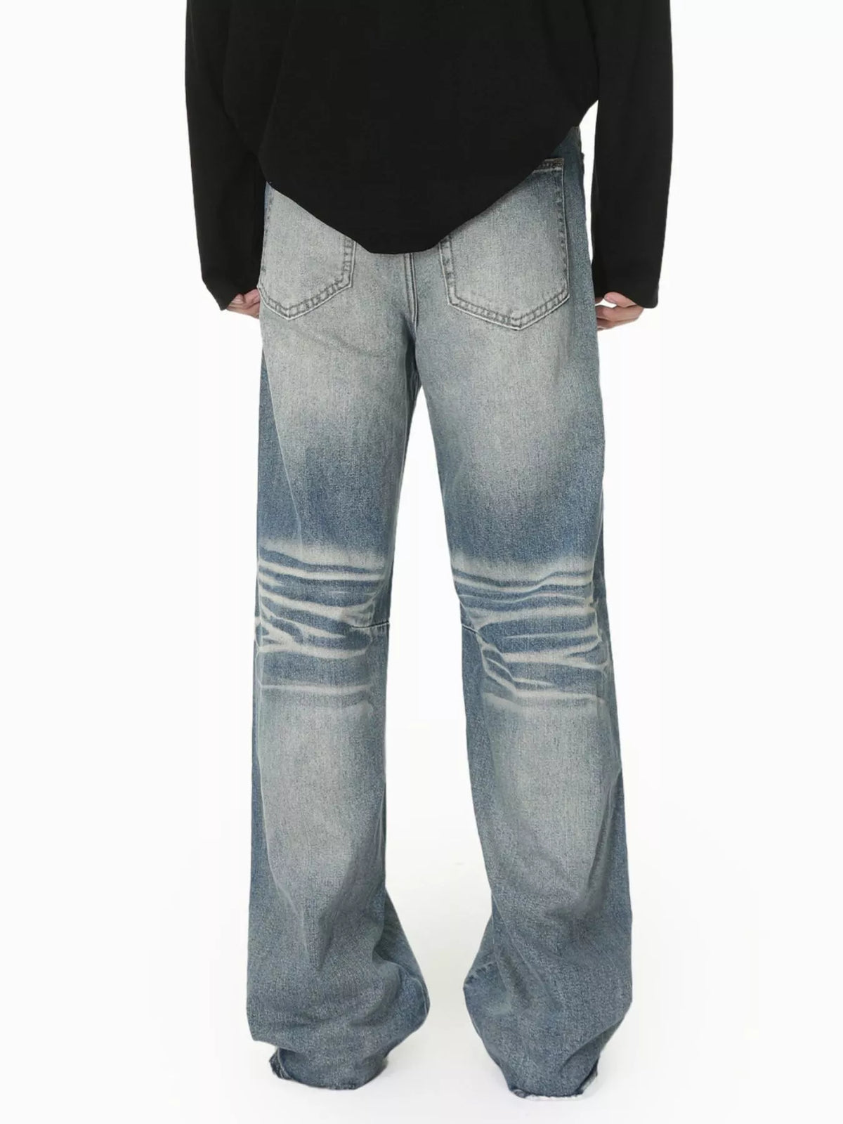 Wide Leg Washed Jeans by DashingTogs