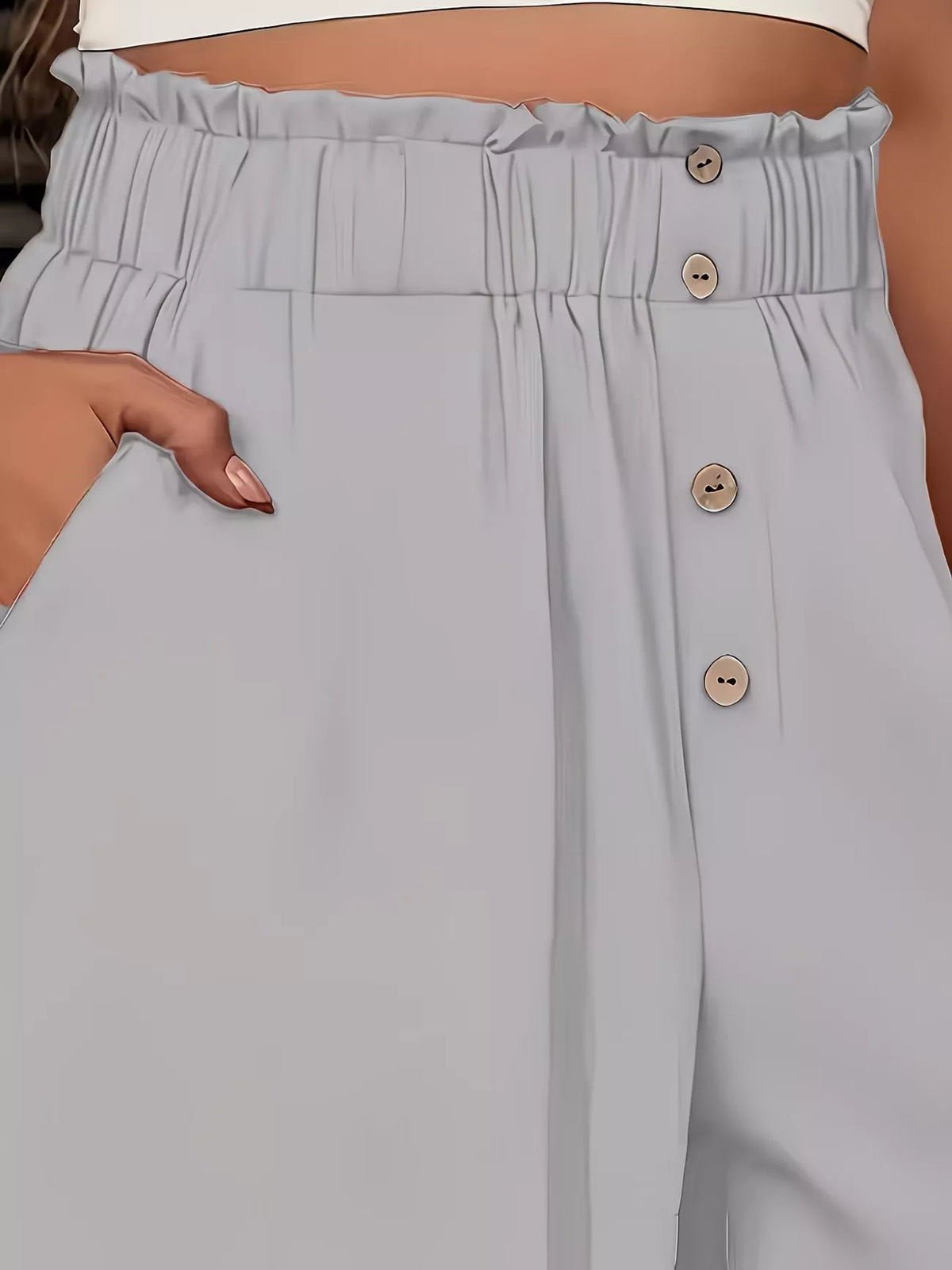 High-Waisted Wide Leg Pants