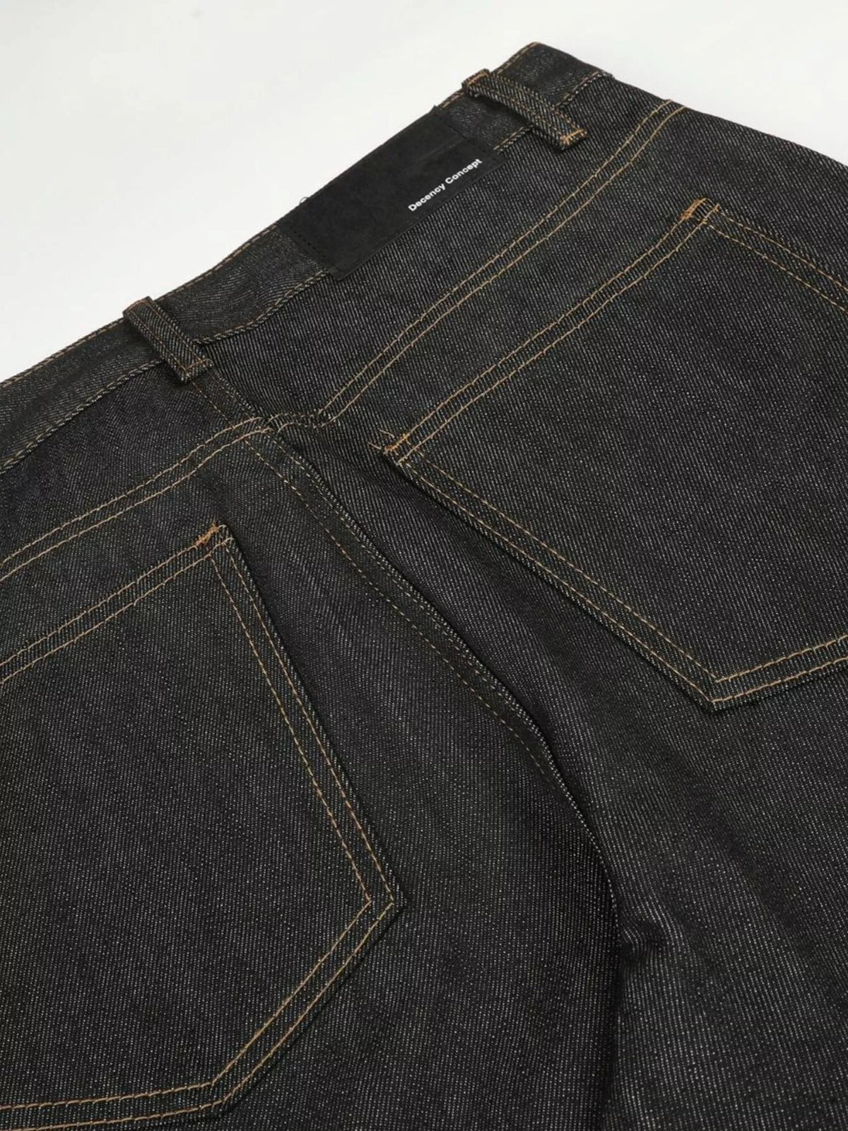 High-Waisted Washed Wide-Leg Jeans in Black by TrendMaster