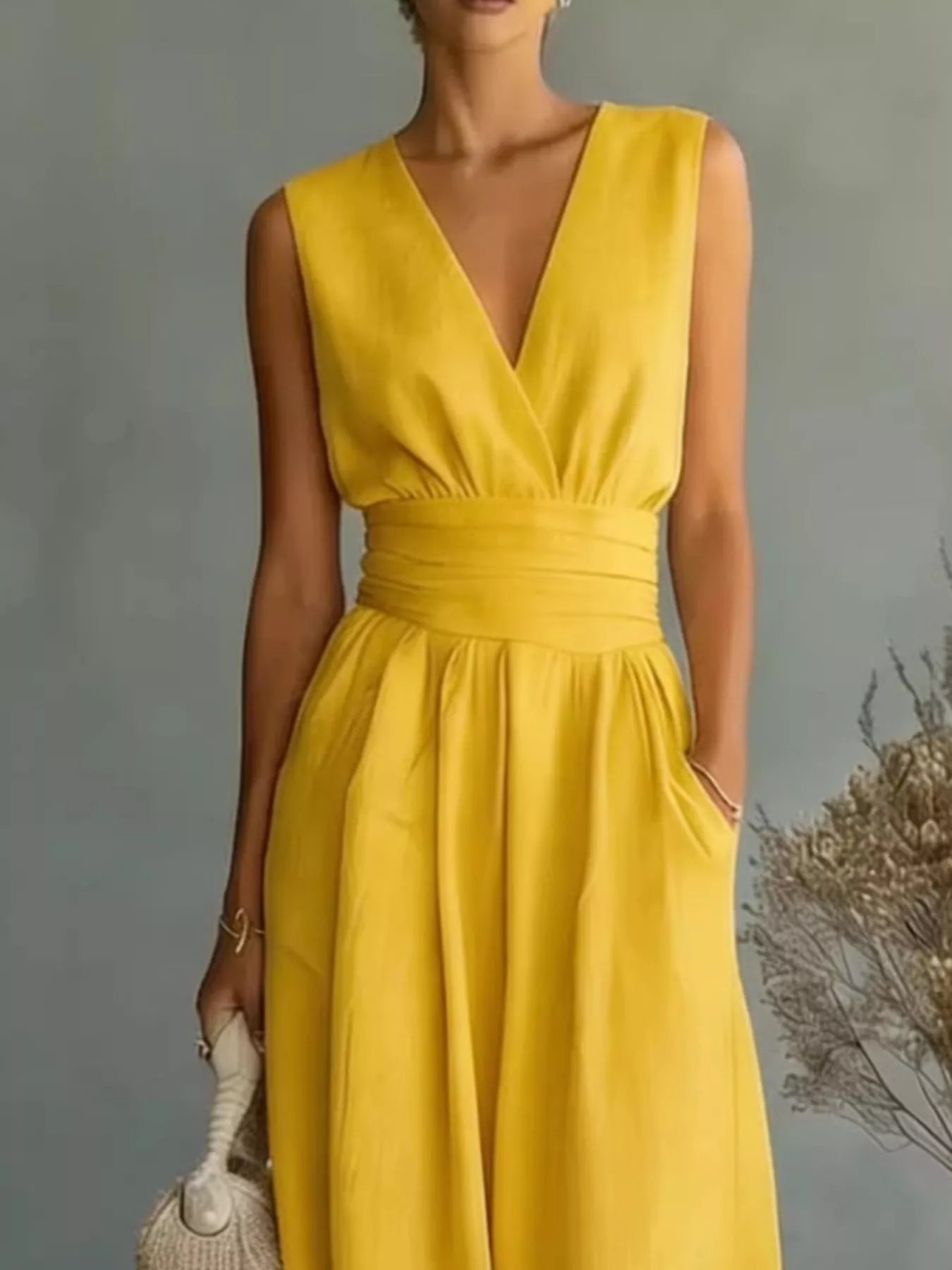 Sleeveless Wide-Leg Jumpsuit
