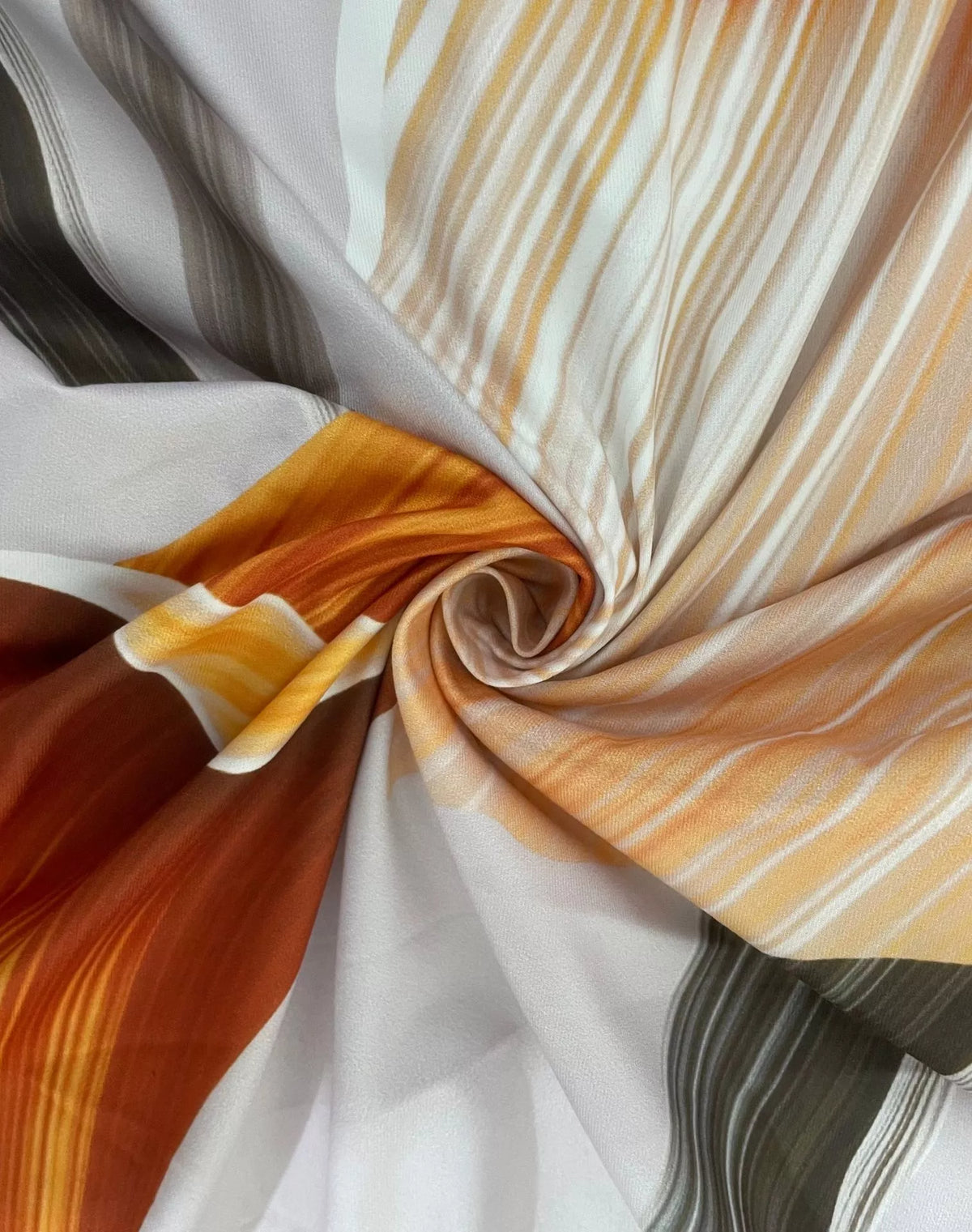 Floral Print Cowl Neck Backless Maxi Dress in Ochre