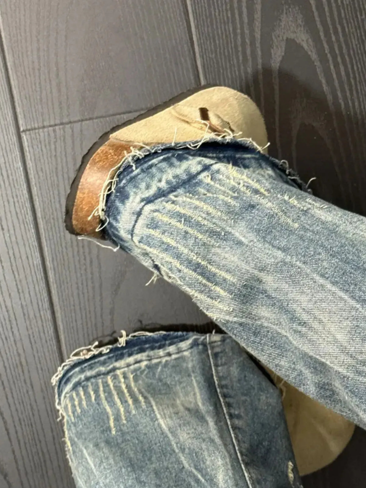 Vintage Medium Wash Relaxed Fit Jeans by Firm Stand