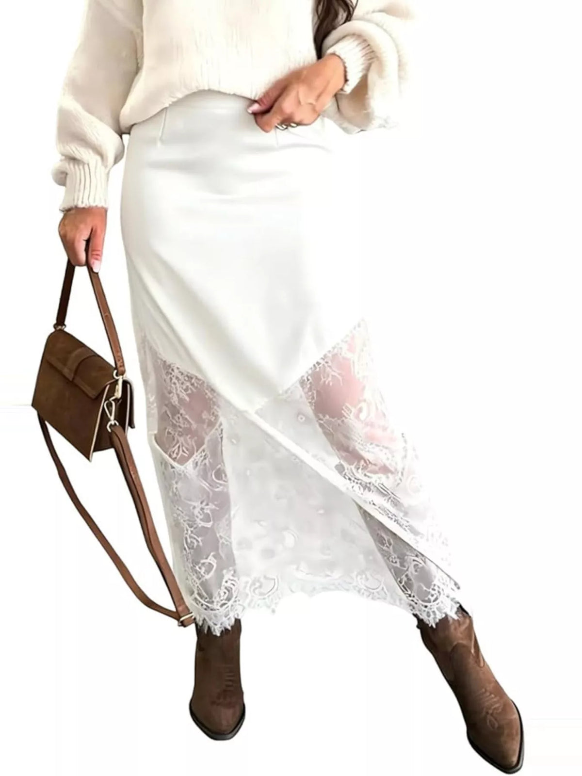 Lace-Trim Skirt