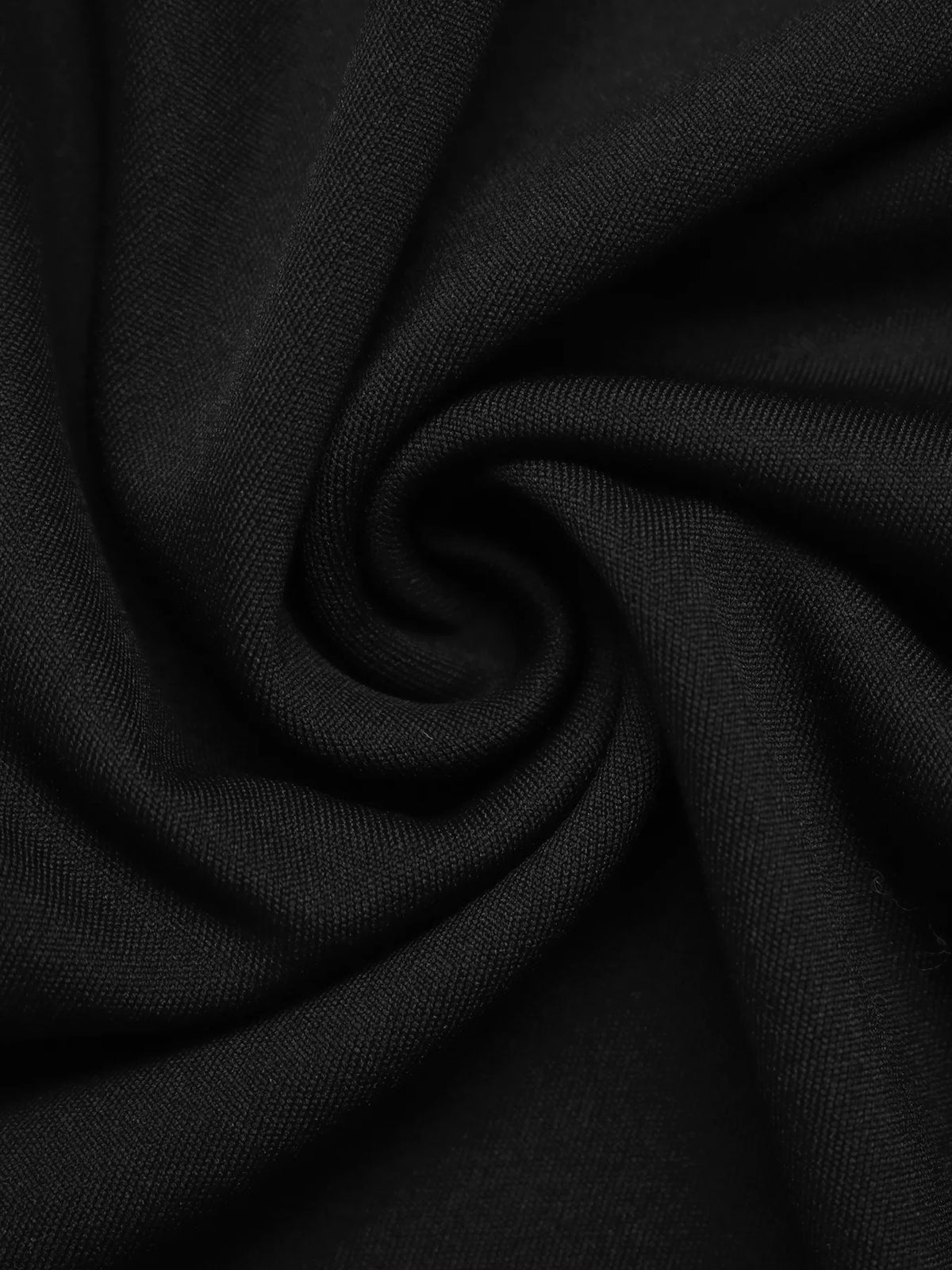 Button-Front Midi Skirt in Black
