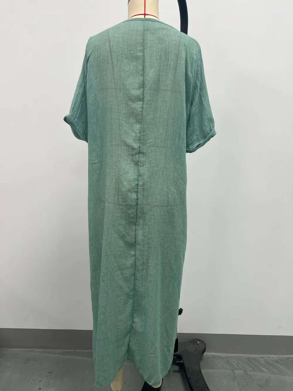 Plus Size V-Neck Midi Dress