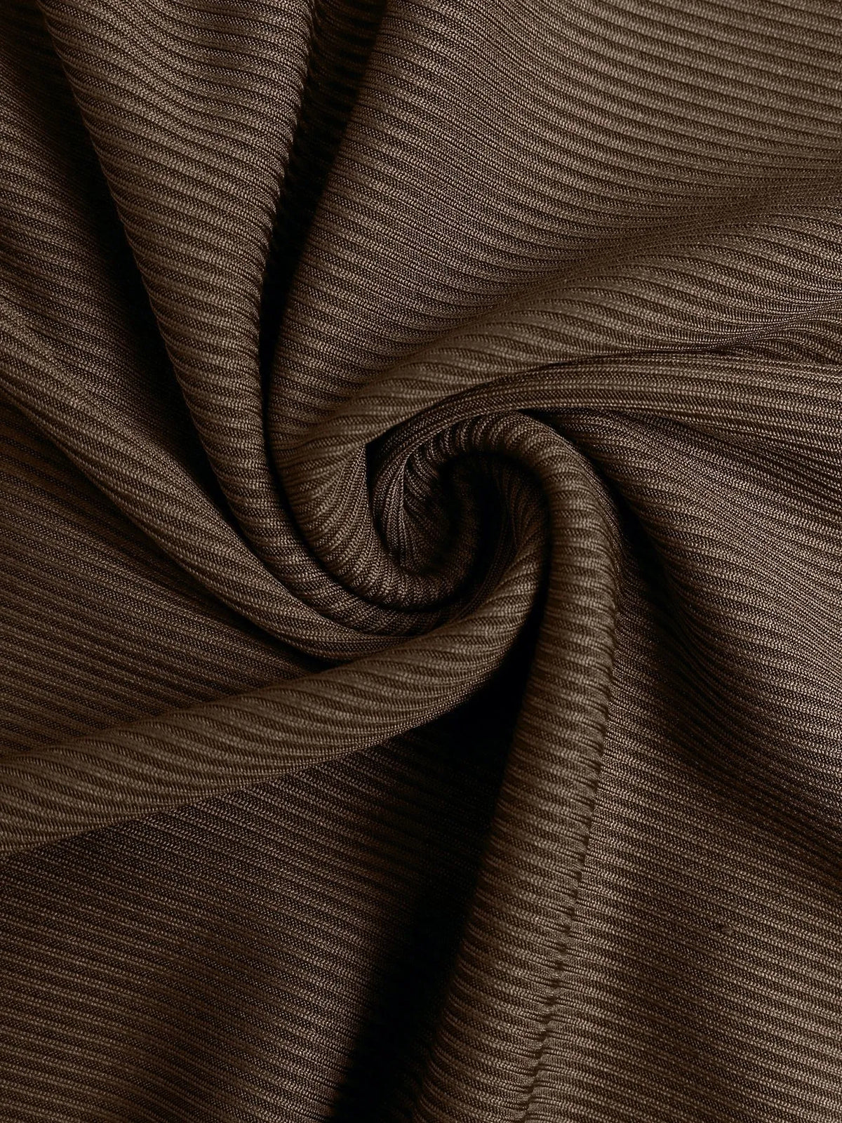 Off-Shoulder Ruched Bodycon Maxi Dress in Coffee Brown