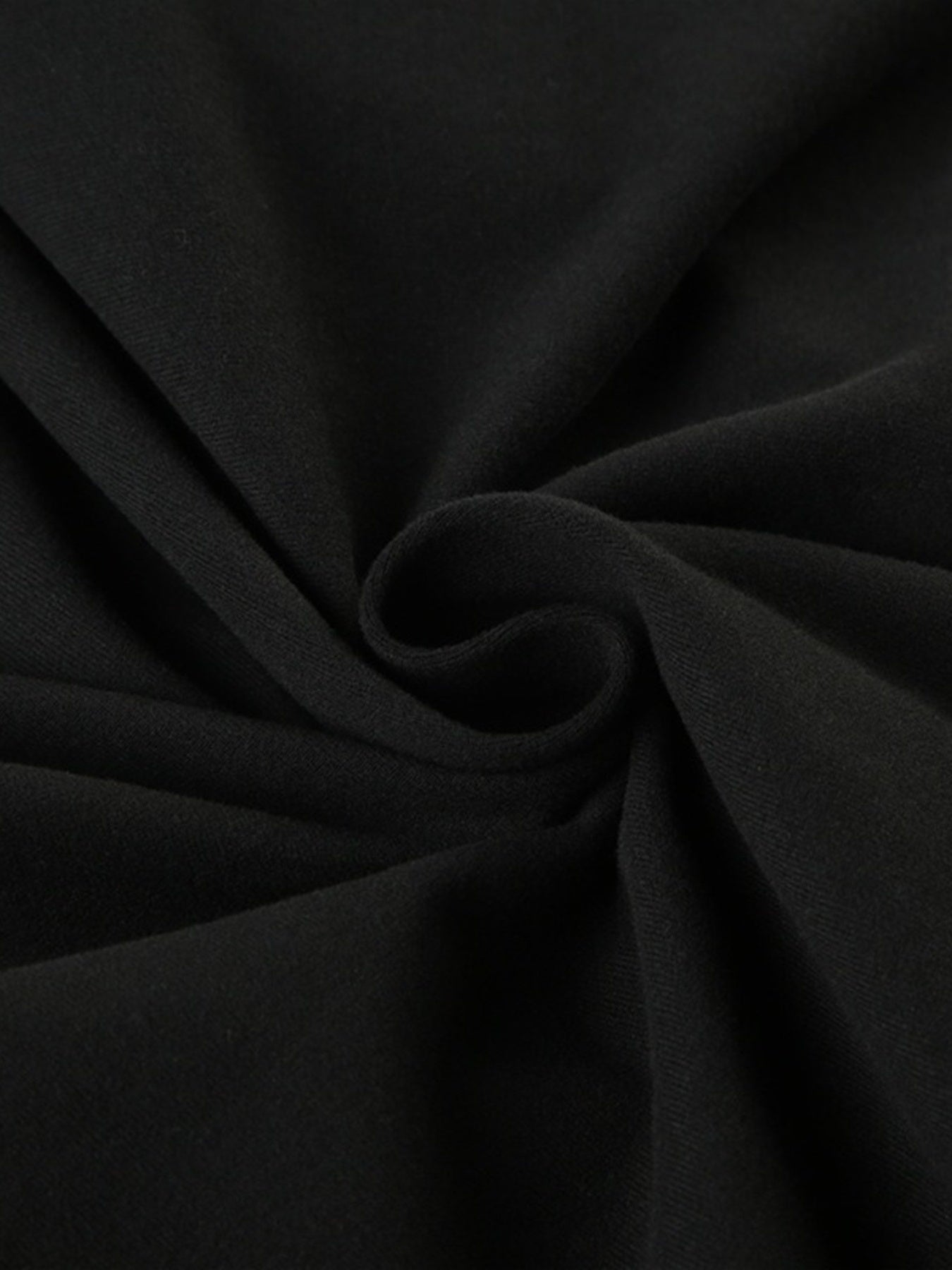 Ruched Long-Sleeve Active Romper in Black