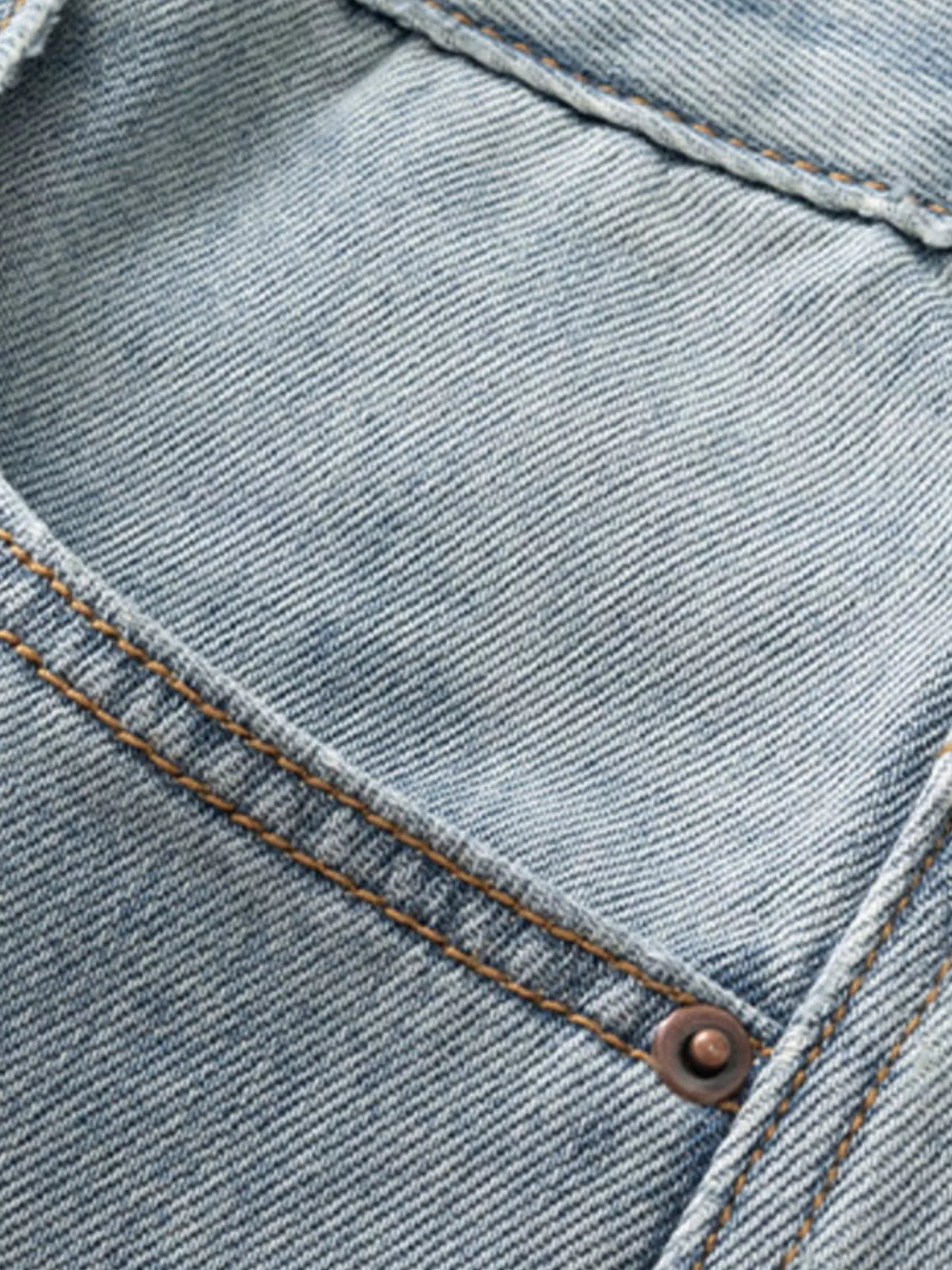 Men's Loose-Fit Jeans in Blue by Fine Tune