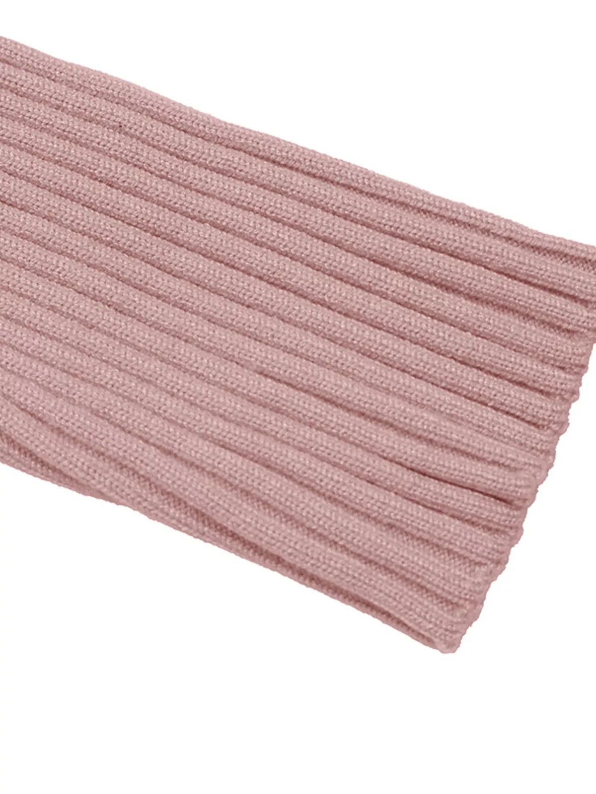 Square Neck Bodycon Sweater Dress in Pink