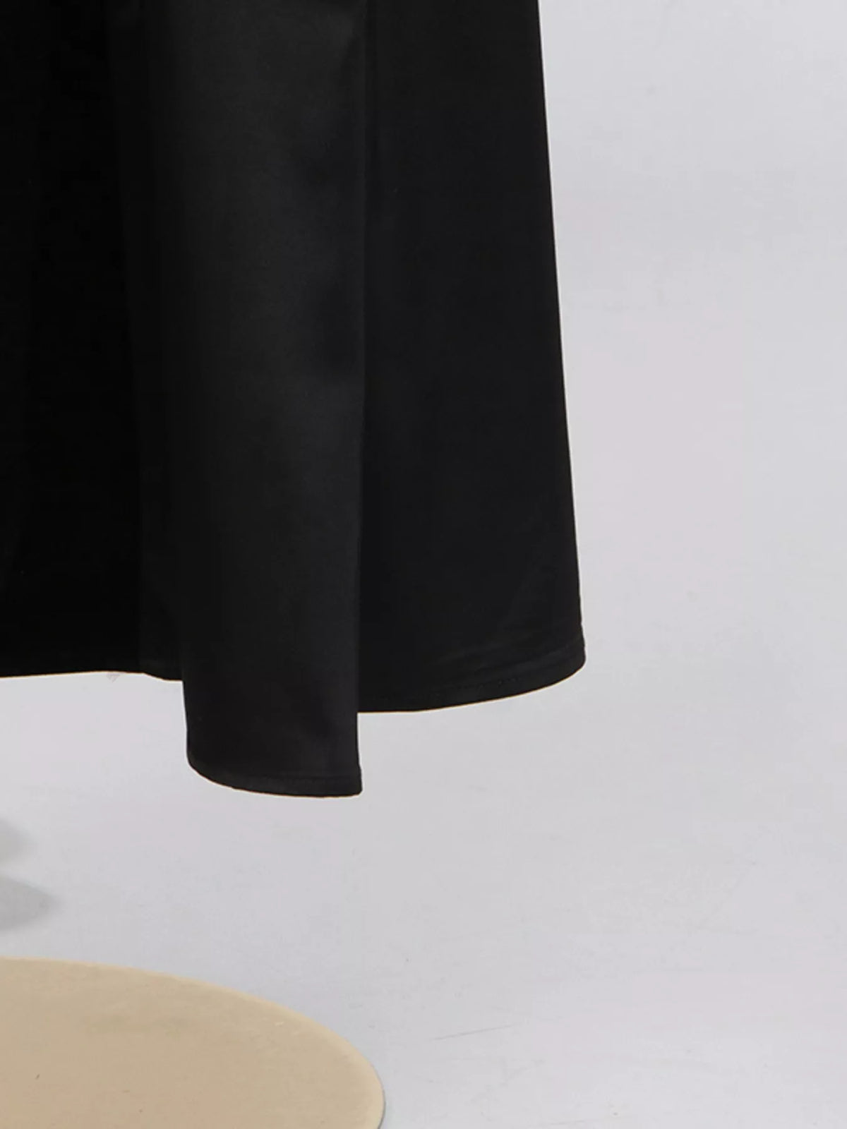 Rhinestone Lace-Up Tube Maxi Dress in Black