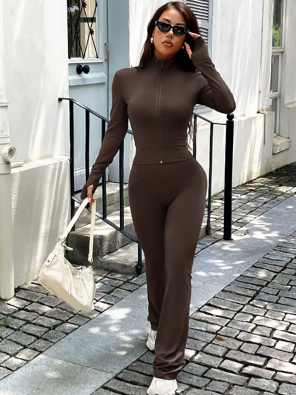 Zip-Up Active Set with Pants