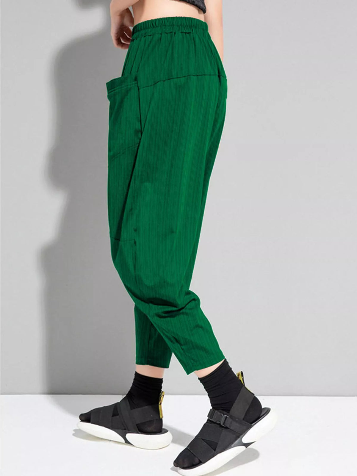 Plus Size Loose-Fit Harem Pants