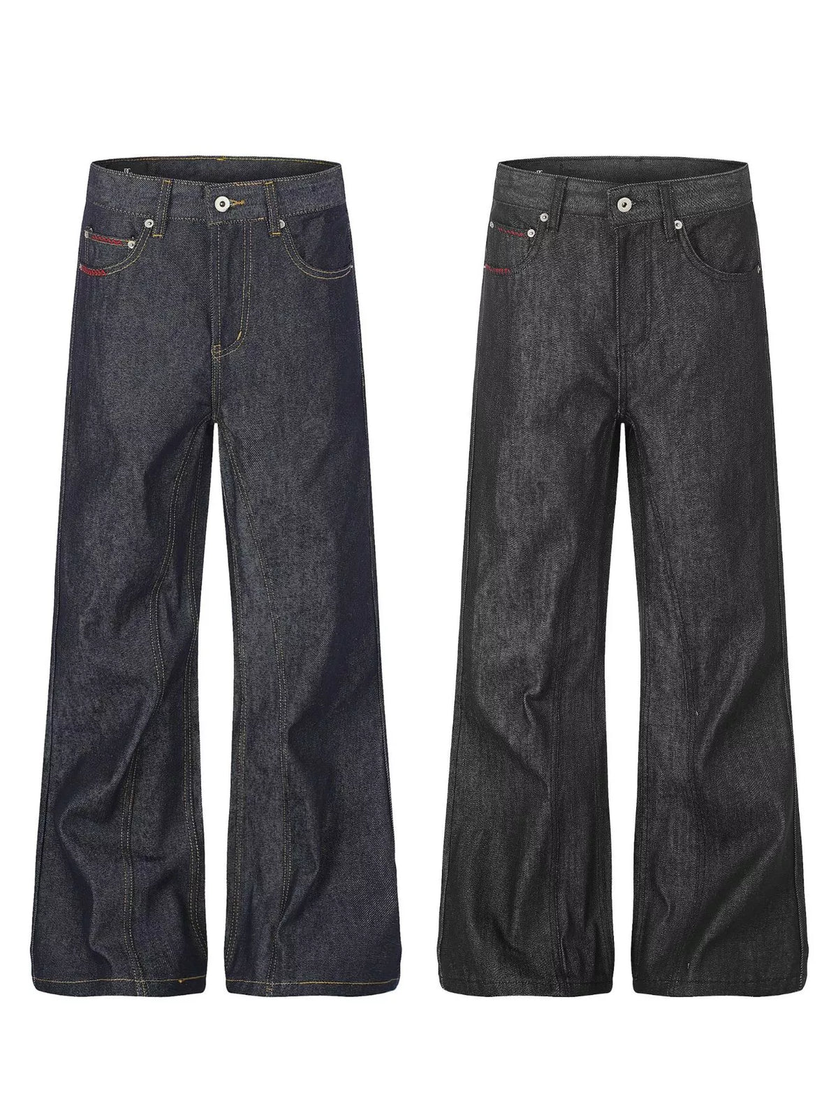 Wide-Leg Flare Jeans by TrendMaster