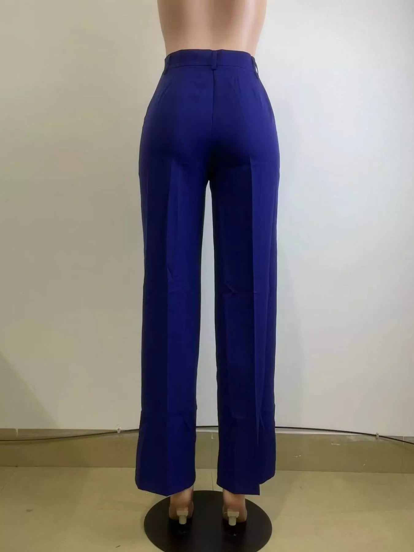 High-Waisted Wide-Leg Pocket Pants