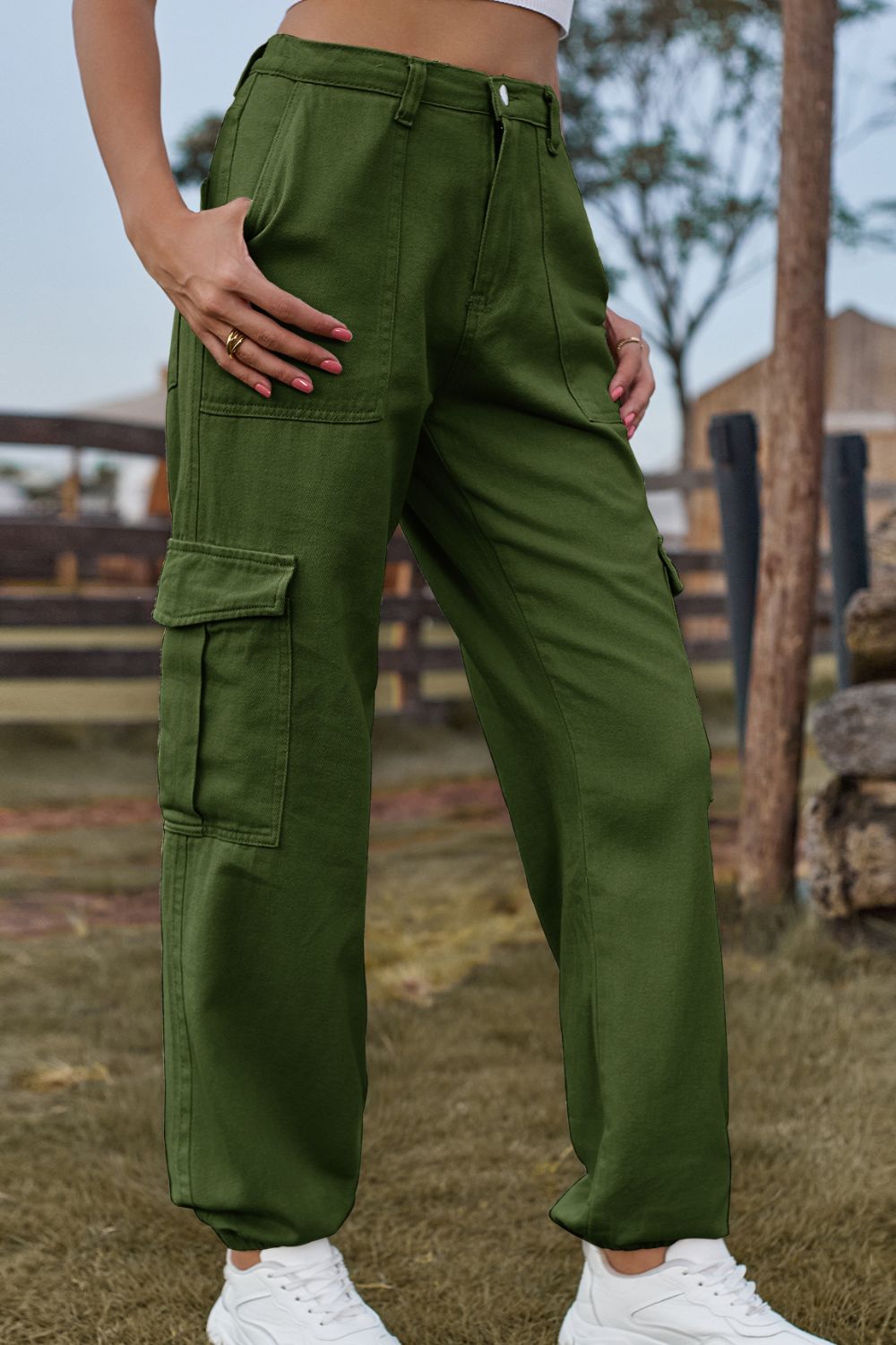 Long Denim Jeans with Pockets by Manny