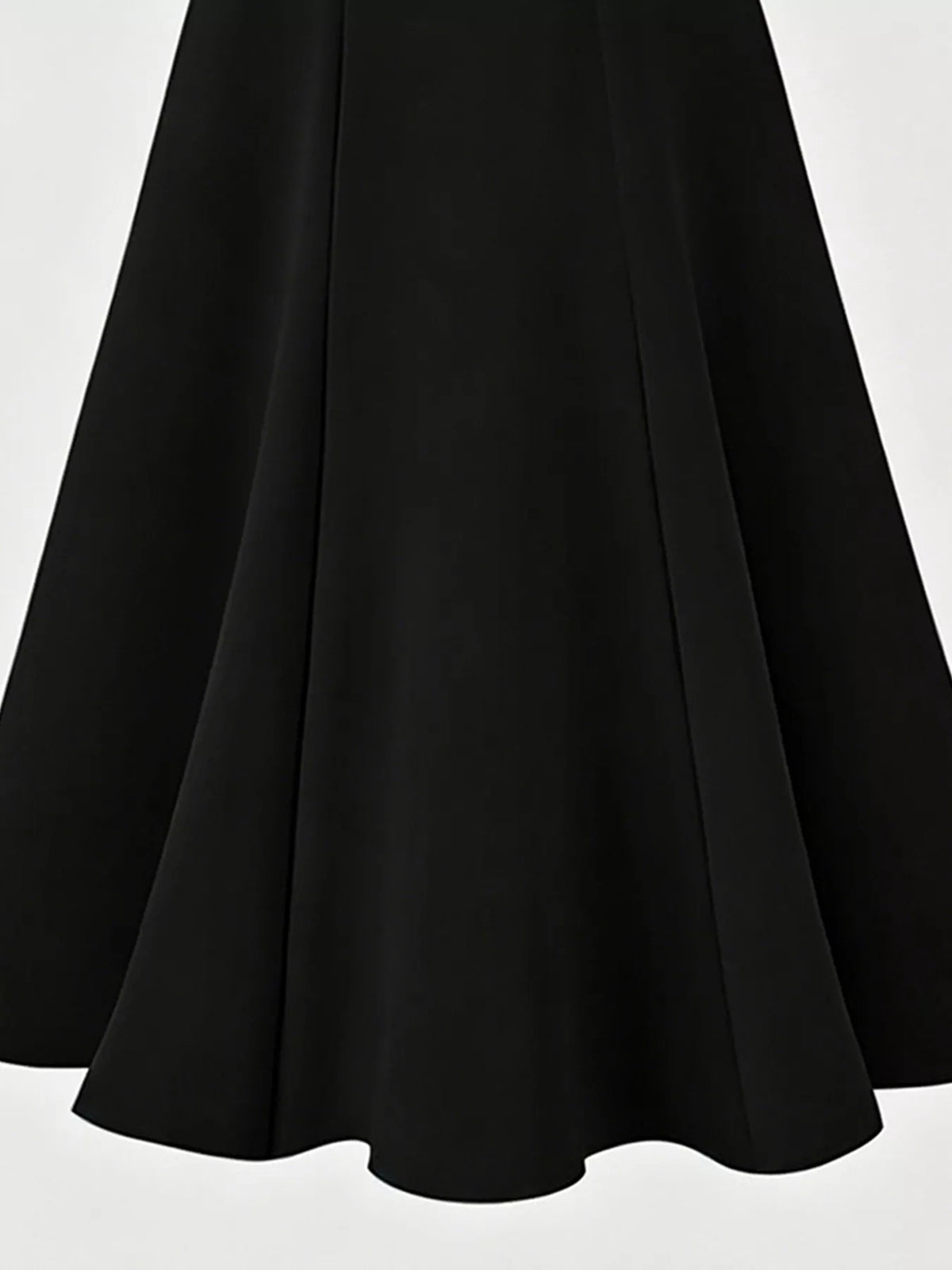 Pleated A-Line Midi Skirt