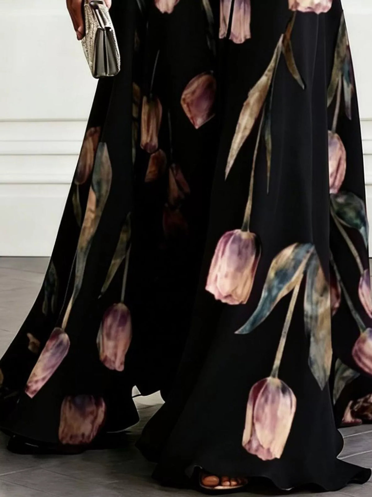 Plus Size Sleeveless Floral Maxi Dress