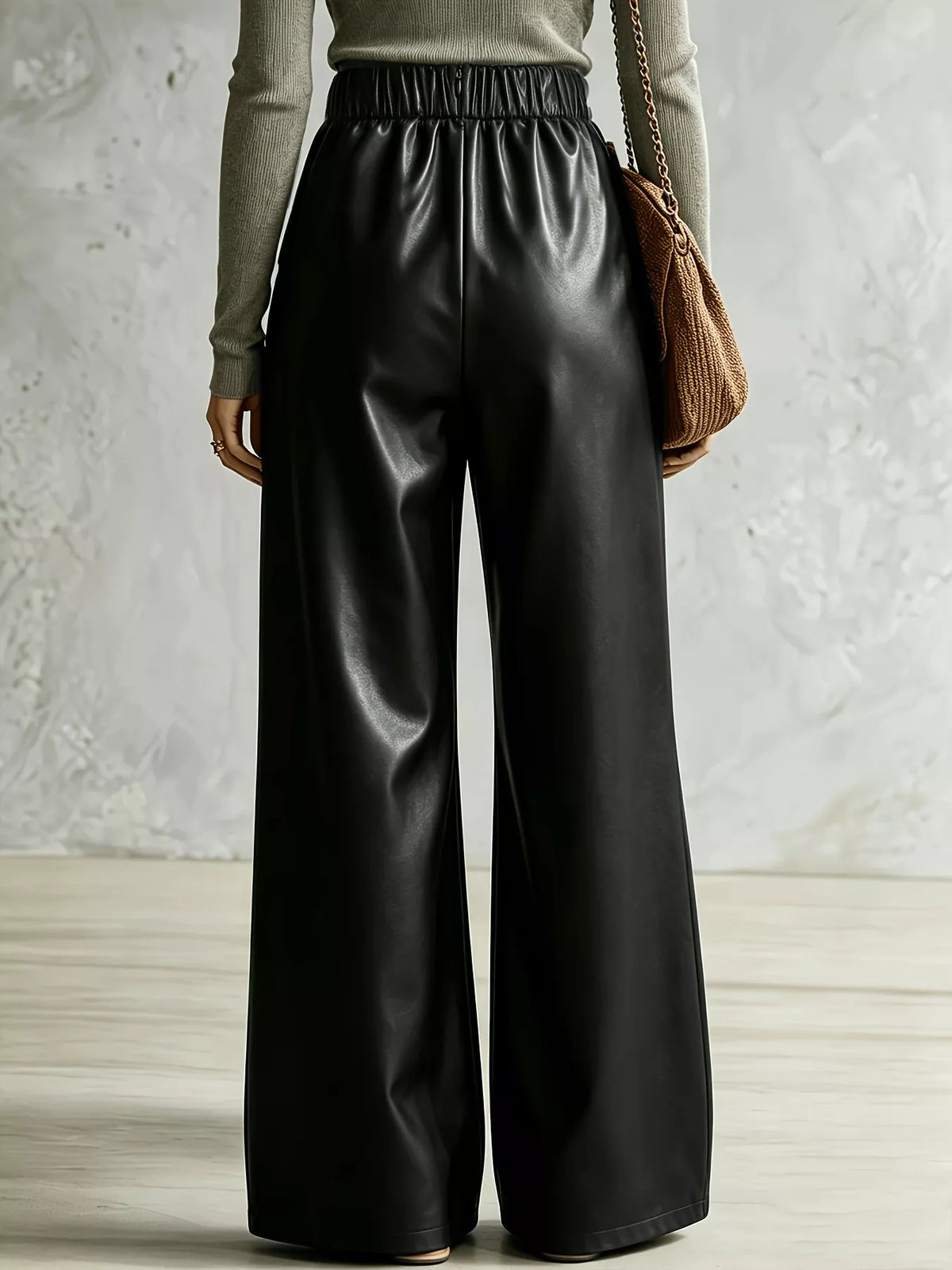 Criss-Cross Wide Leg Pants