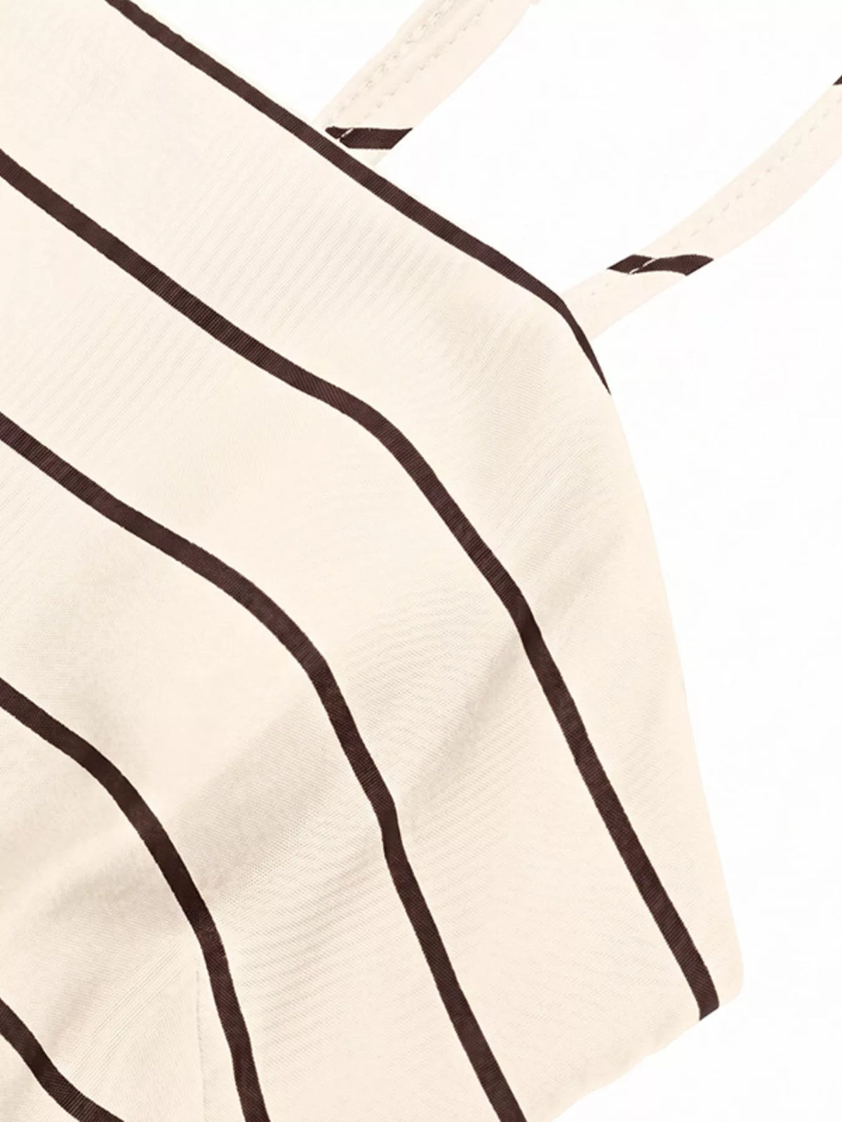 Striped Spaghetti Strap Maxi Dress with Cutout