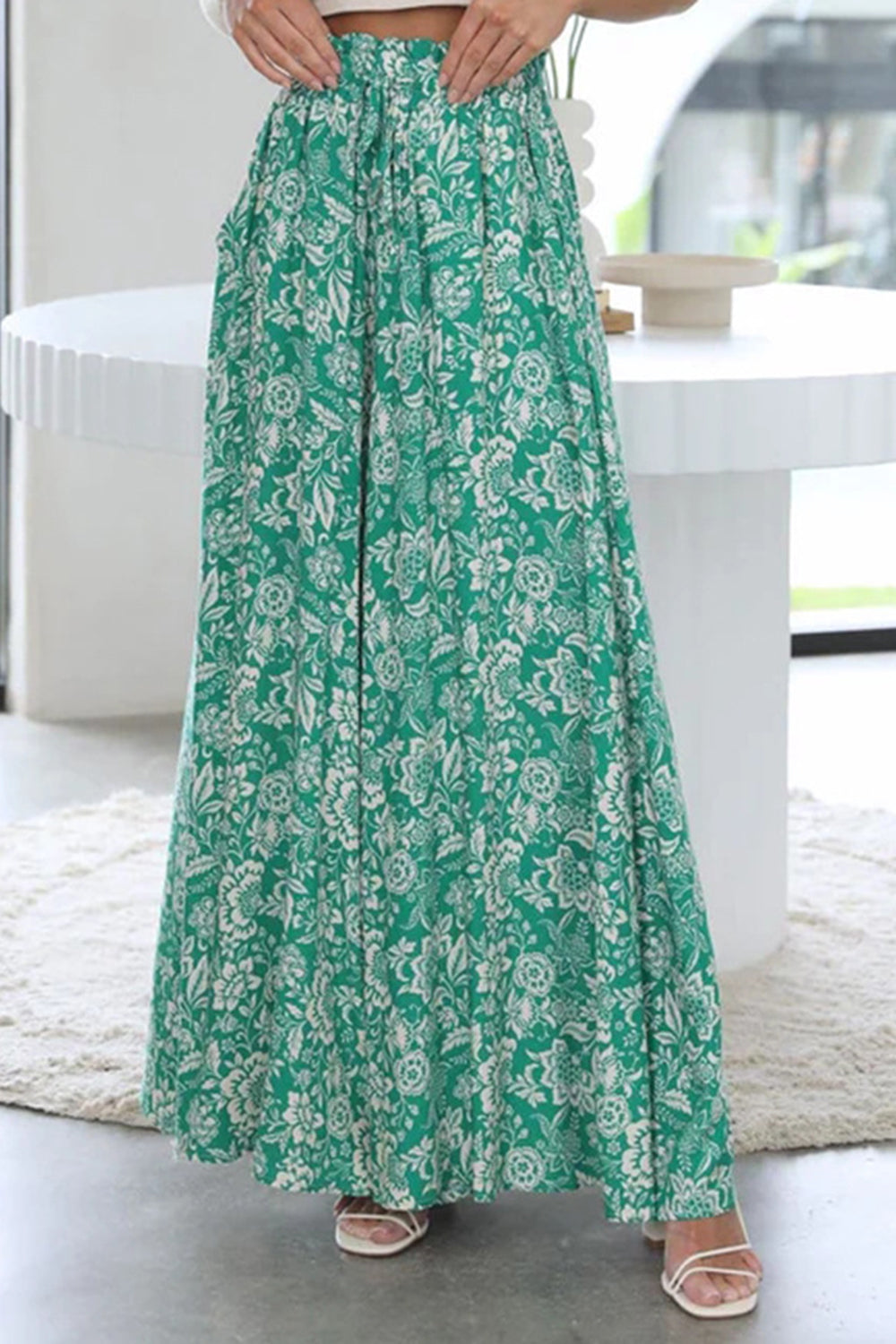 Tied Wide-Leg Pants