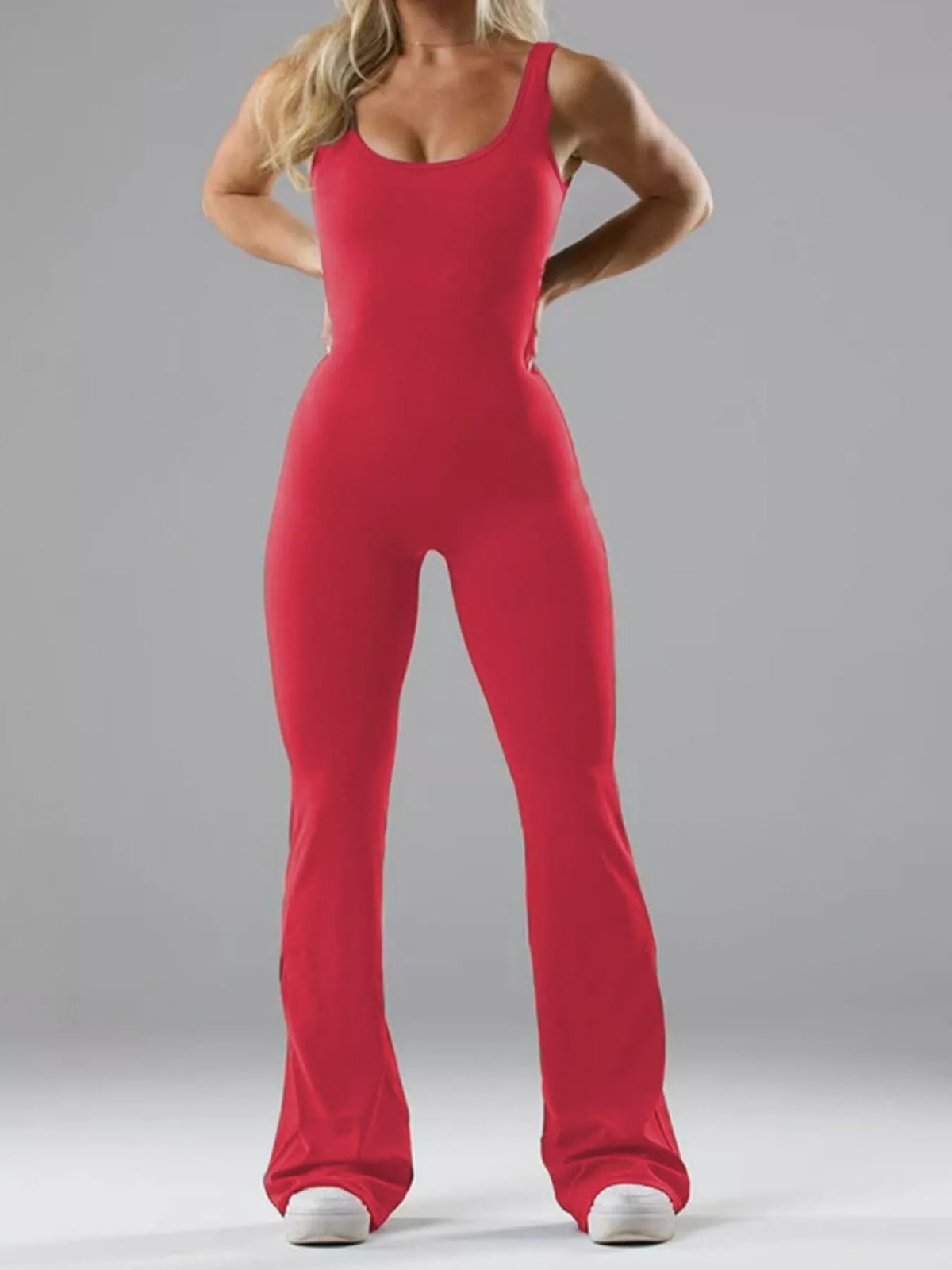 Seamless Flared Leg Active Jumpsuit