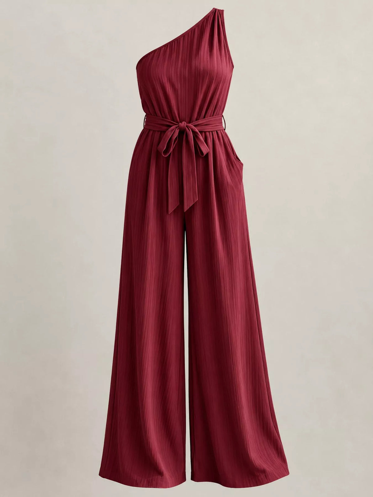 One-Shoulder Wide-Leg Jumpsuit