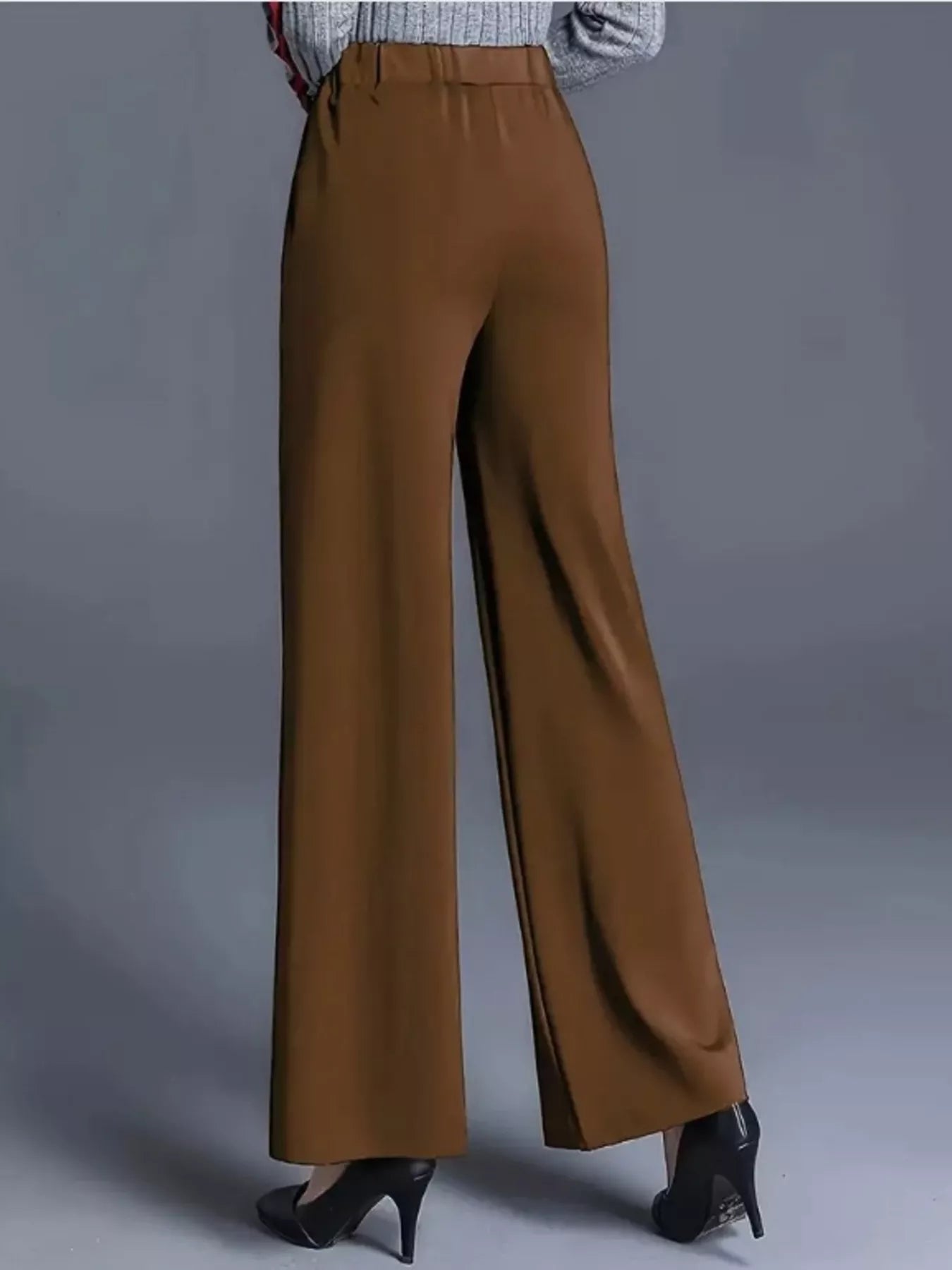 Wide Leg Pants with Seam Detail