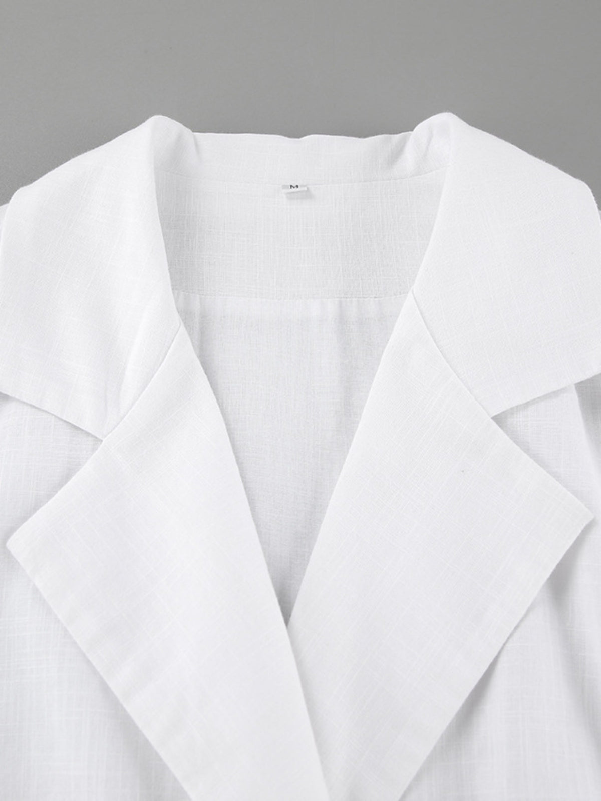 Blazer Style Mini Dress in White