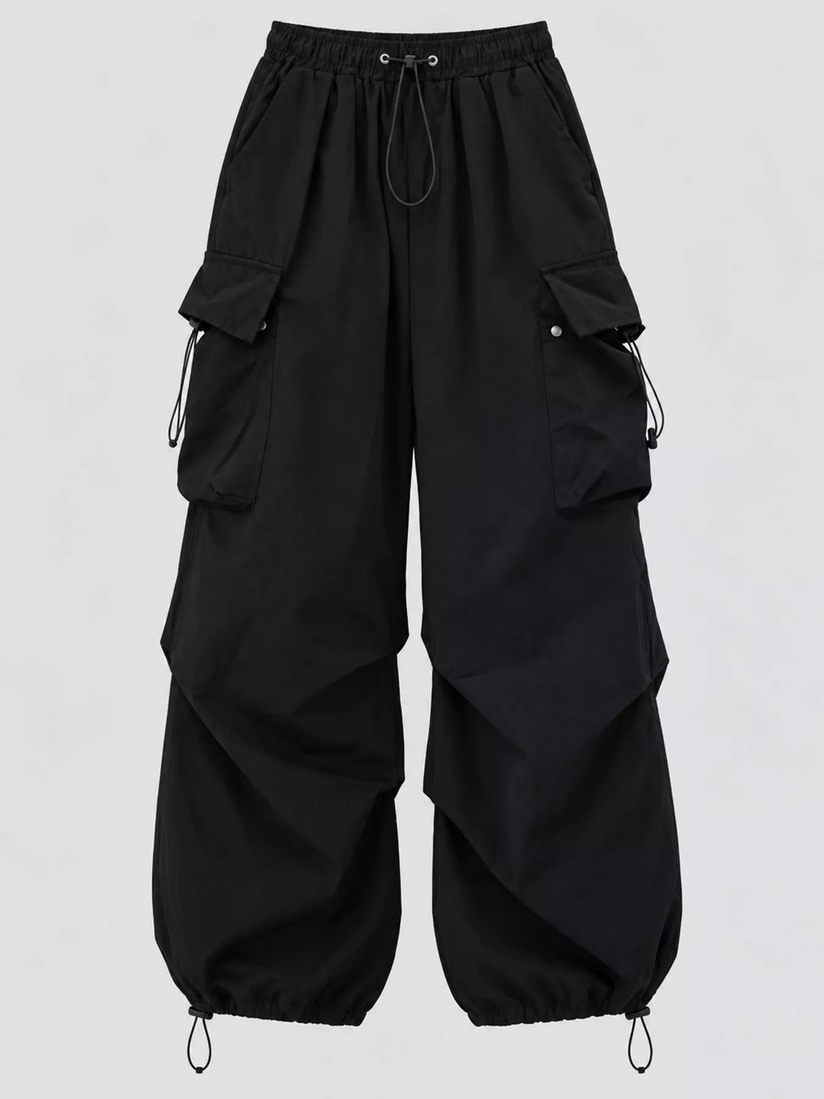 Oversized Drawstring Cargo Pants