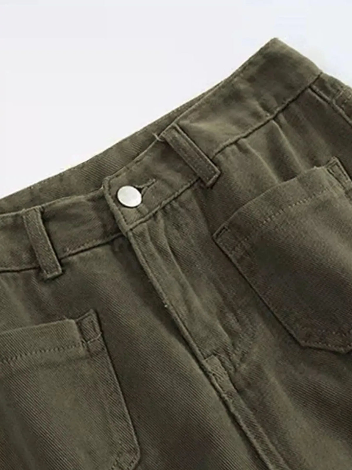 Plus-Size Wide Leg Pants with Pockets