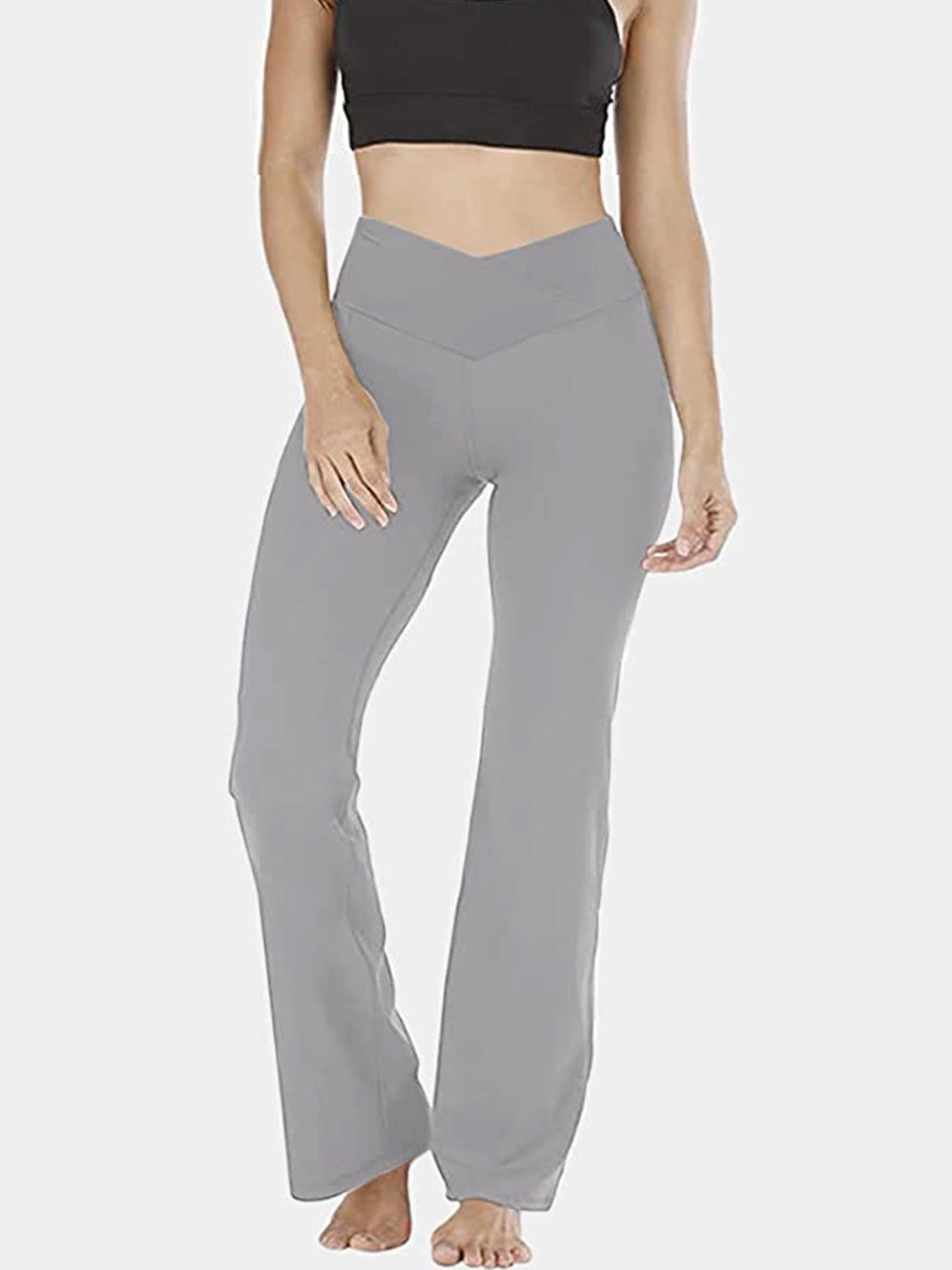 V-Waist Bootcut Pants