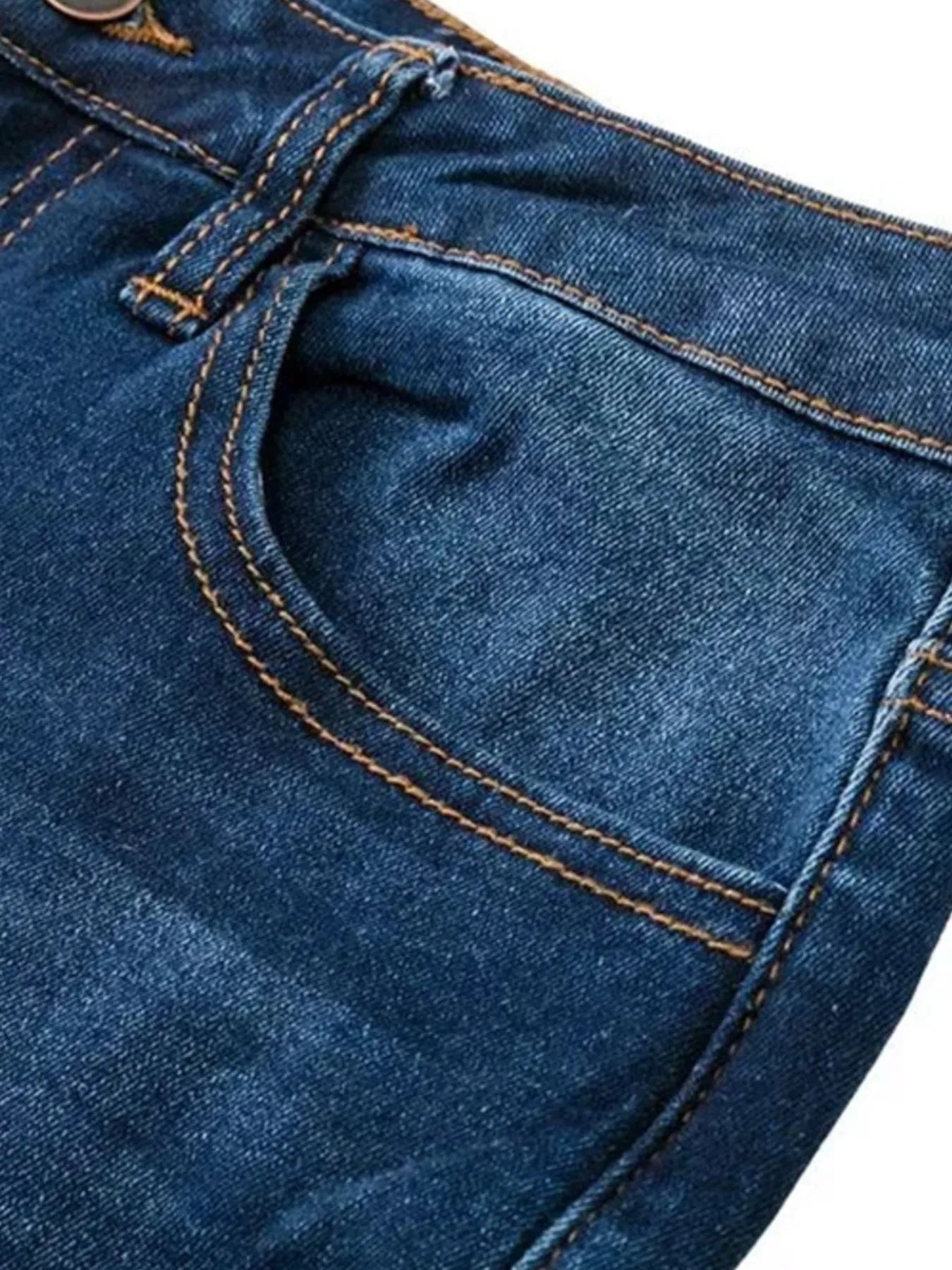 Distressed Raw Hem Flare Jeans