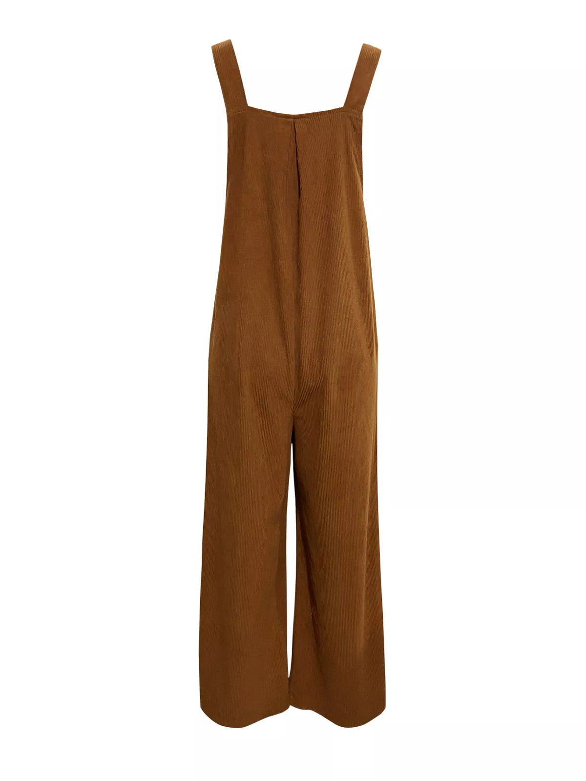 Front Ruched Wide-Leg Jumpsuit