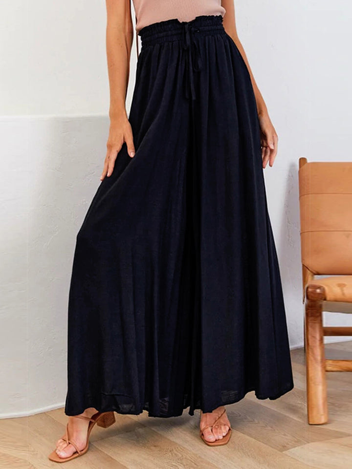 Wide Leg Drawstring Pants