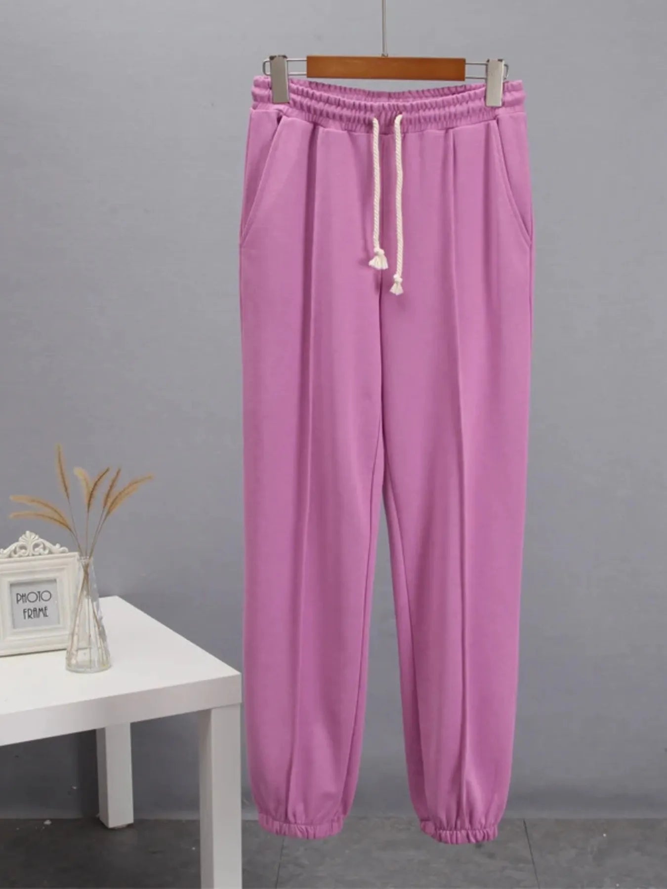 Drawstring Jogger Pants with Pockets