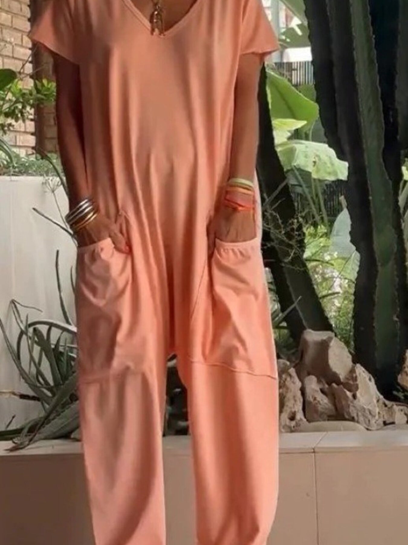 Loose Fit Wide Leg Jumpsuit