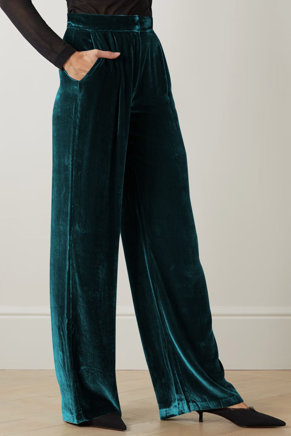 Loose Fit High Waist Pants by MDML