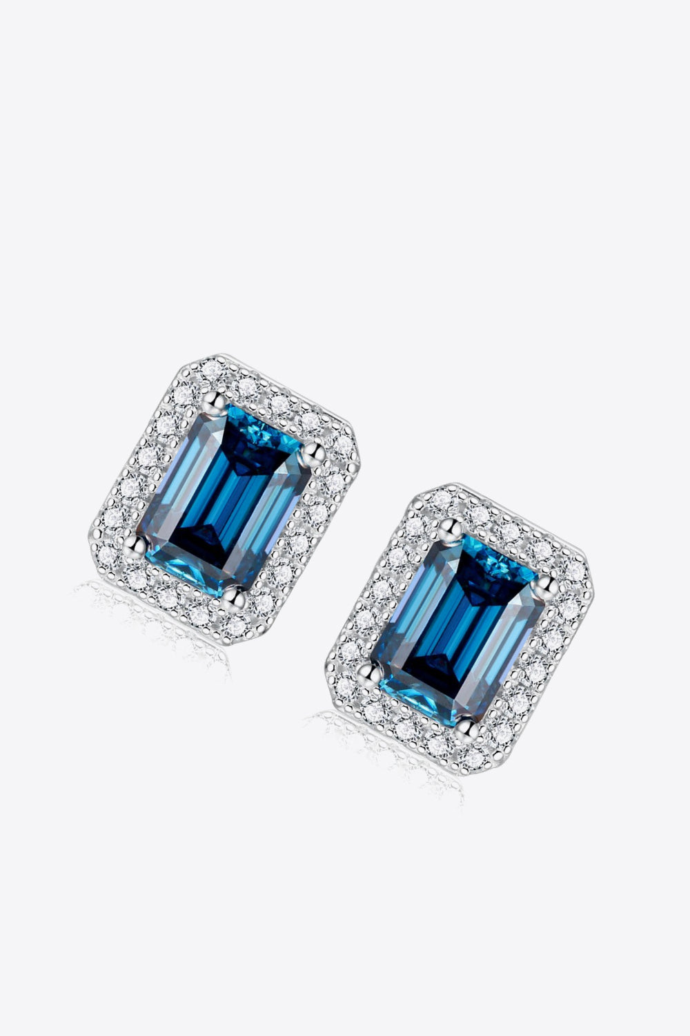 2 Carat Moissanite Stud Earrings