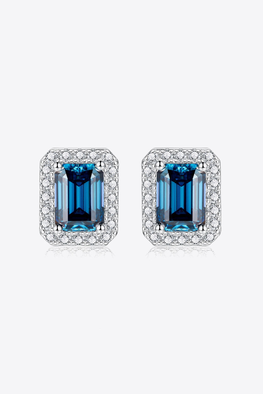 2 Carat Moissanite Stud Earrings