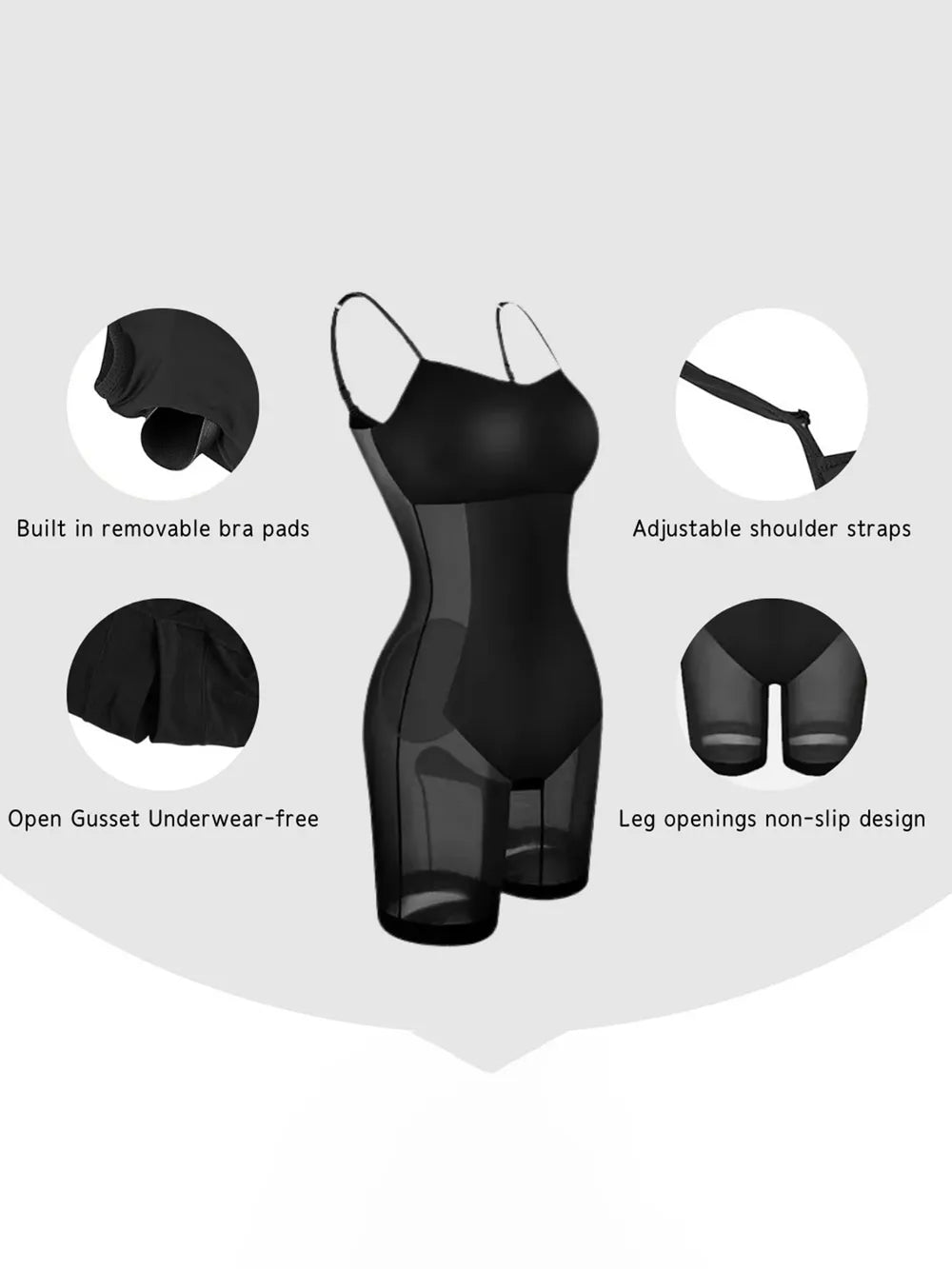 Basic Bae Built-In Shapewear Maxi Dress in Black