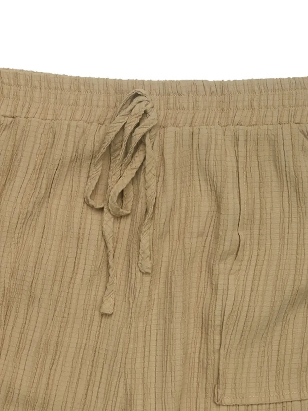 Textured High-Waist Joggers