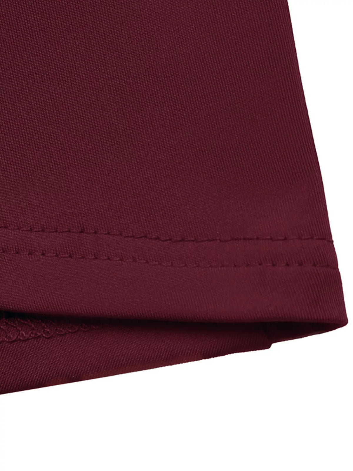 Sequin-Trim Bodycon Dress in Burgundy