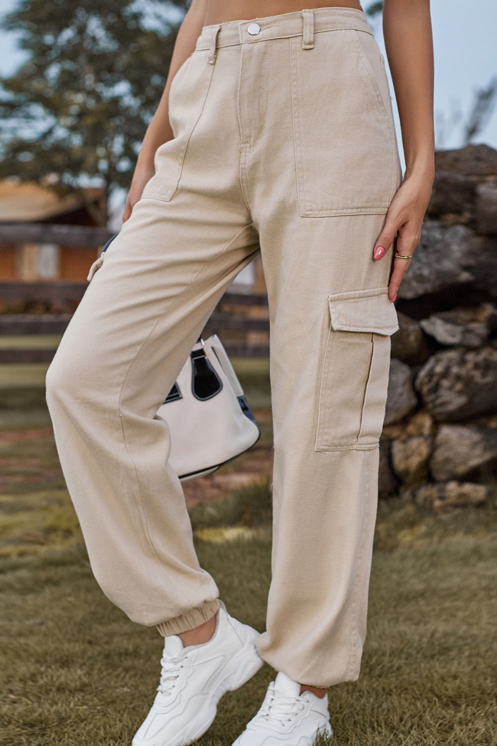 Long Denim Jeans with Pockets by Manny