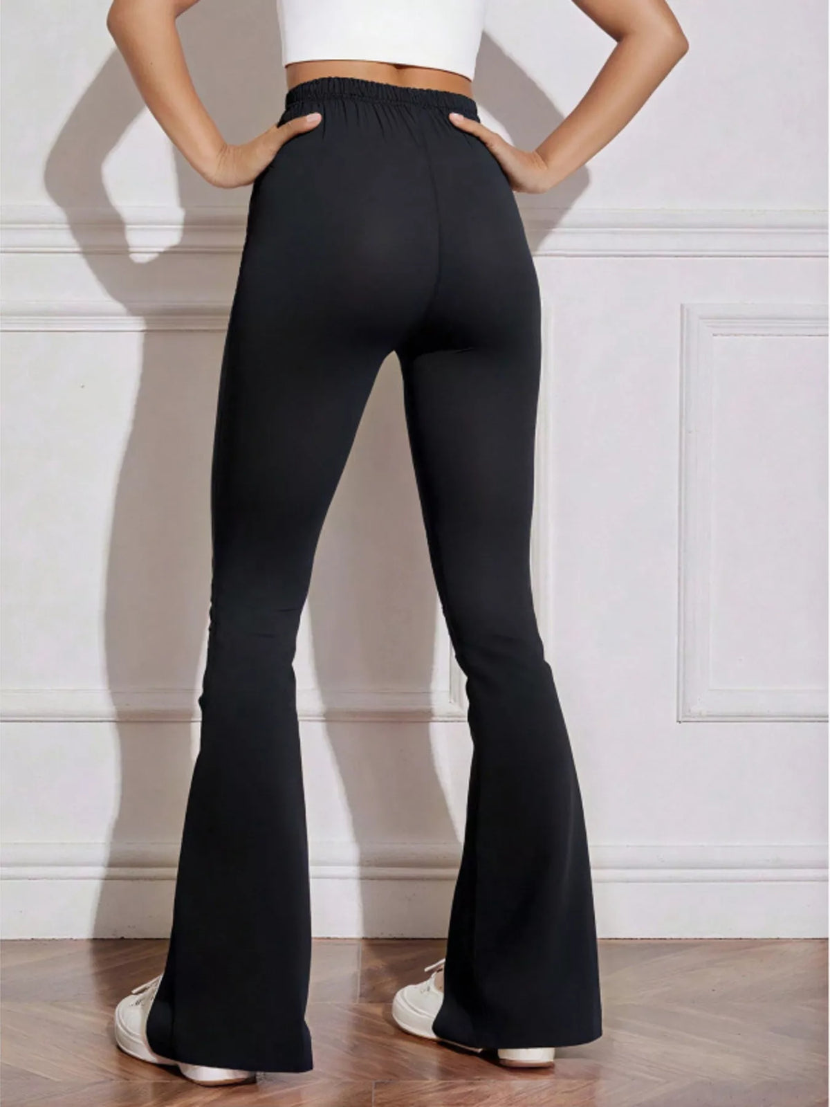 High Waist Active Pants in Black