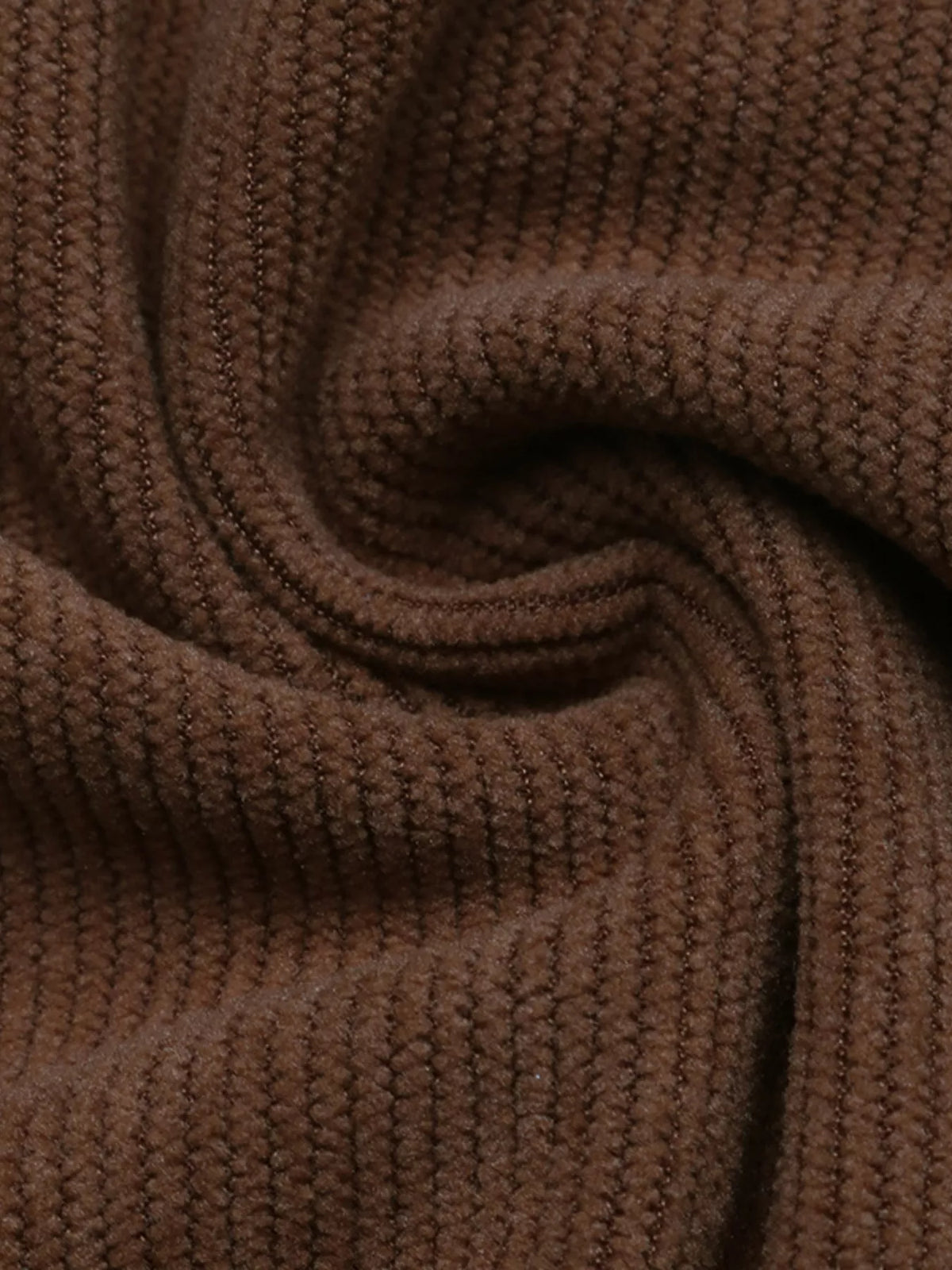 Corduroy Button-Down Maxi Dress in Coffee Brown