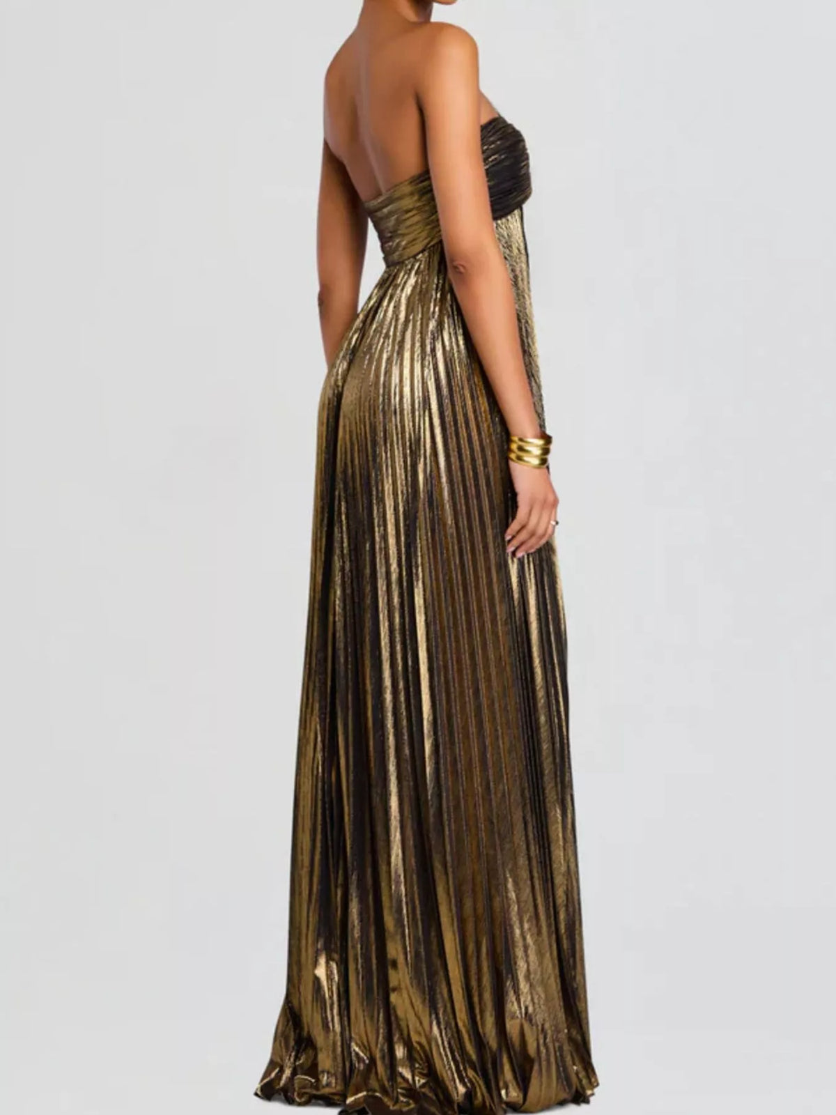 Sweetheart Neck Tube Maxi Dress with Split