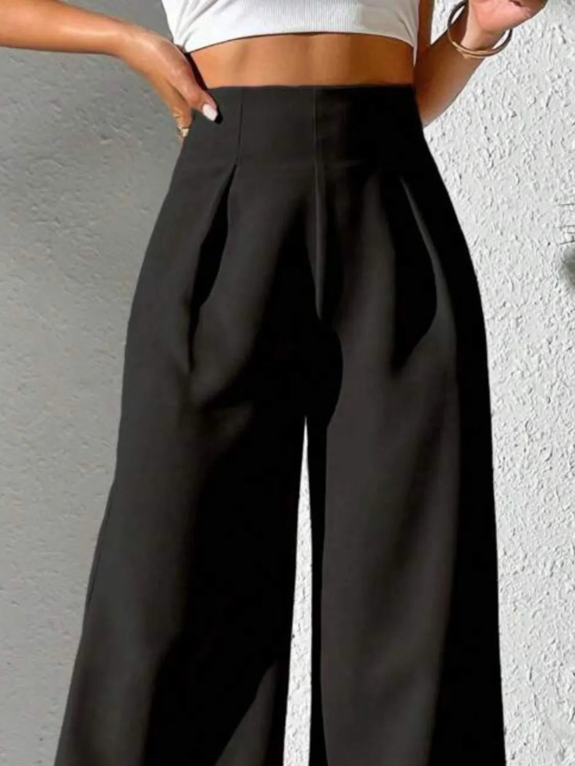 Wide-Leg High-Waist Pants