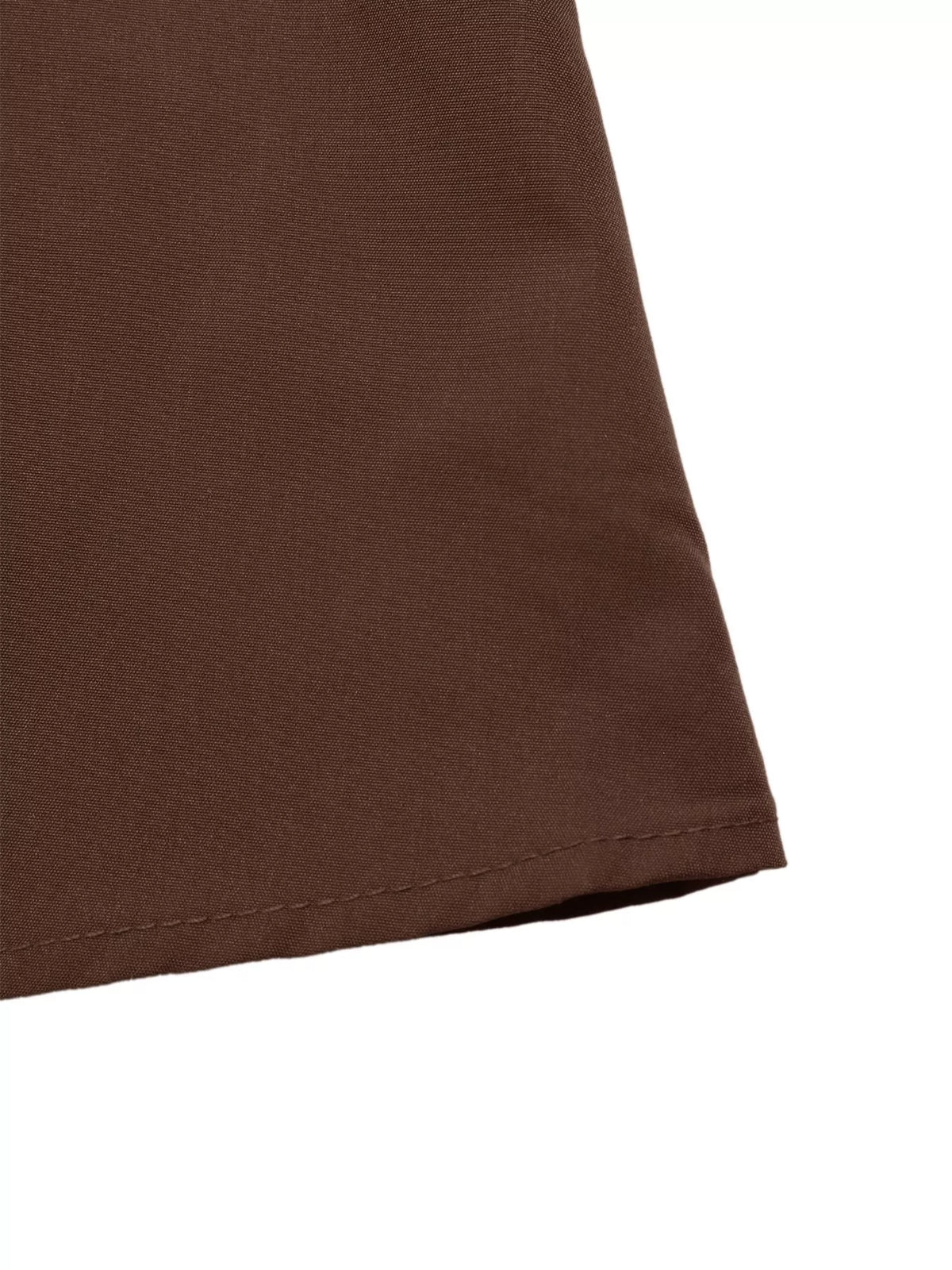 Button-Down Long Sleeve Midi Dress in Coffee Brown