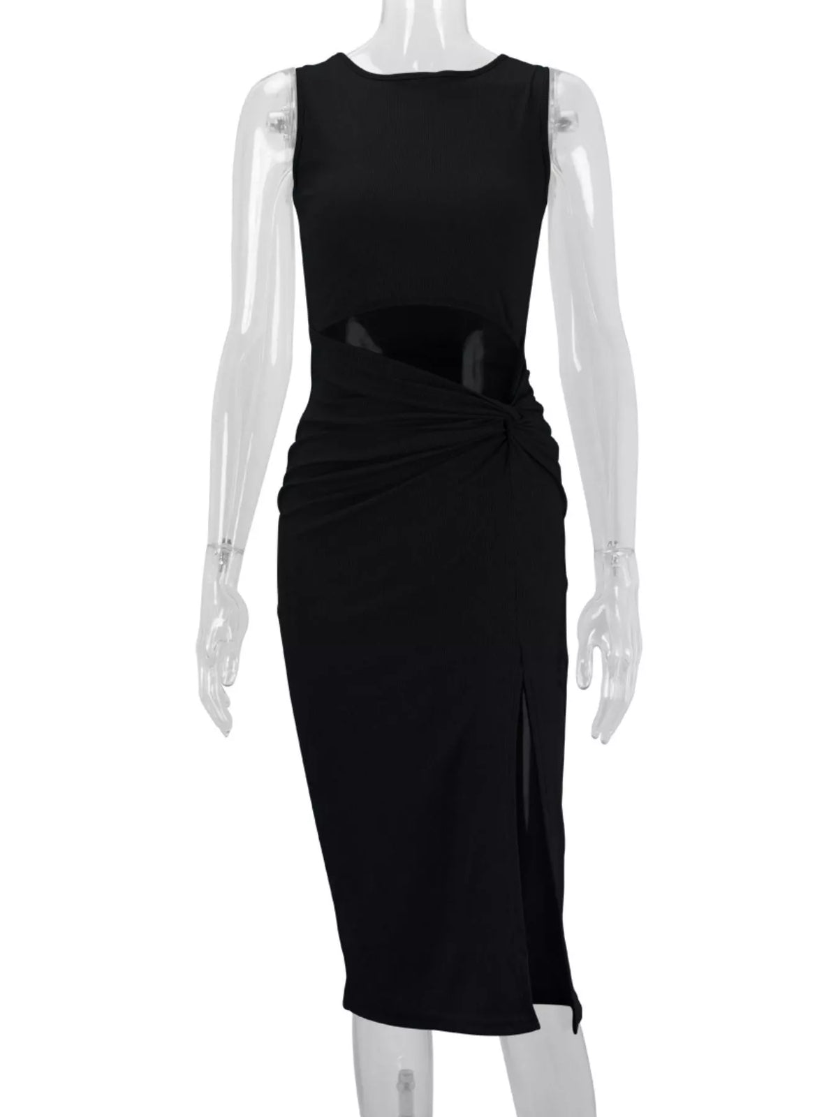 Cutout Ruched Bodycon Dress