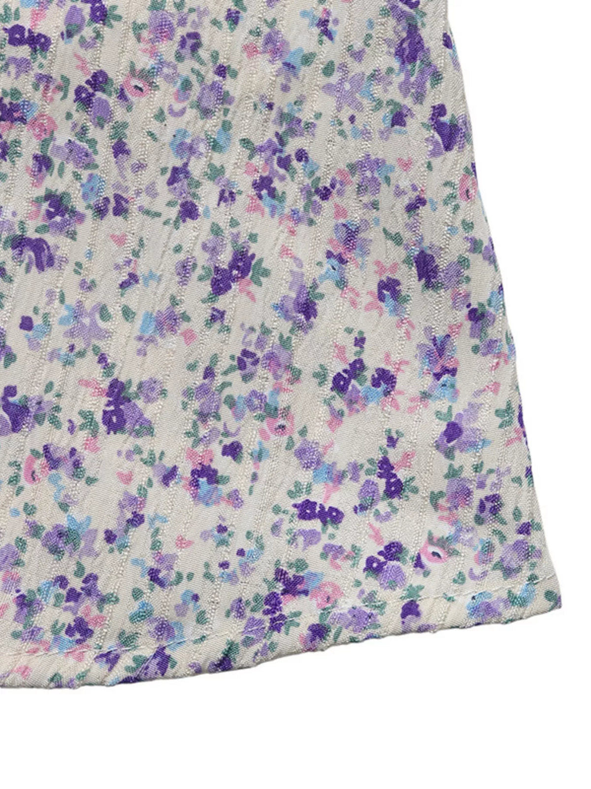 Floral Shirred Cami Maxi Dress in Purple